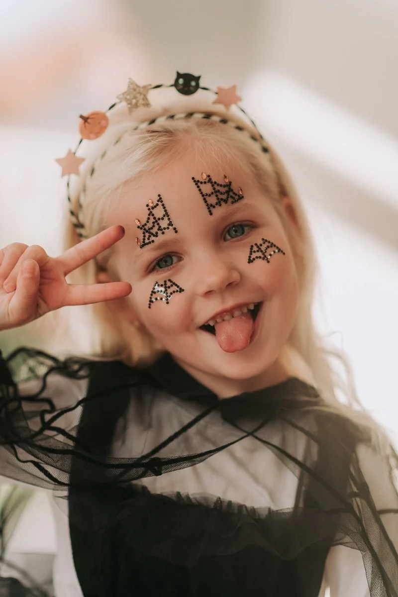 Halloween face jewels | Black | Konges Slojd - Image 16