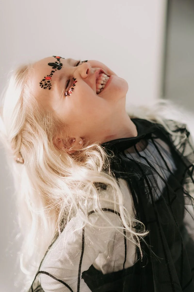Halloween face jewels | Red/black | Konges Slojd - Image 13