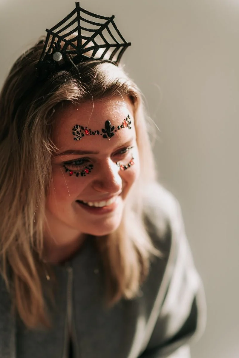 Halloween face jewels | Red/black | Konges Slojd - Image 14