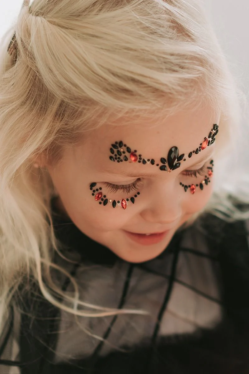 Halloween face jewels | Red/black | Konges Slojd - Image 7