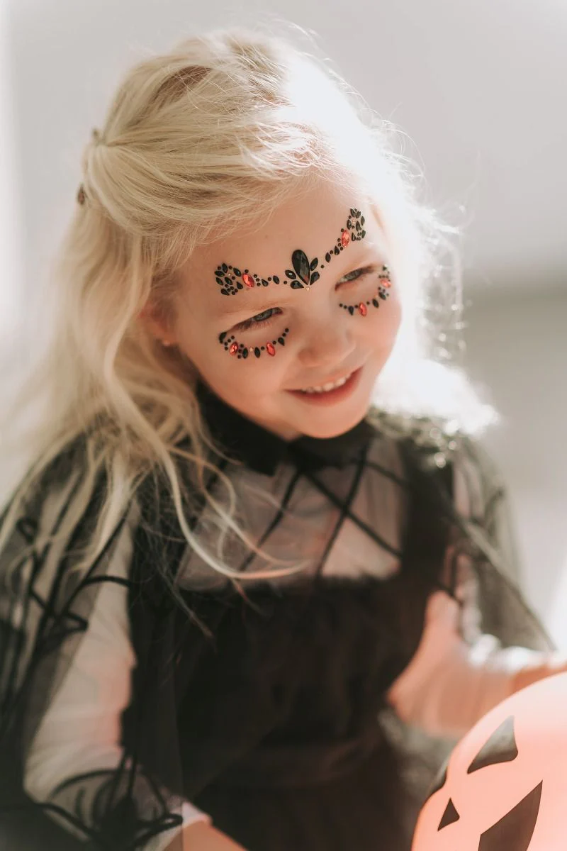 Halloween face jewels | Red/black | Konges Slojd - Image 9