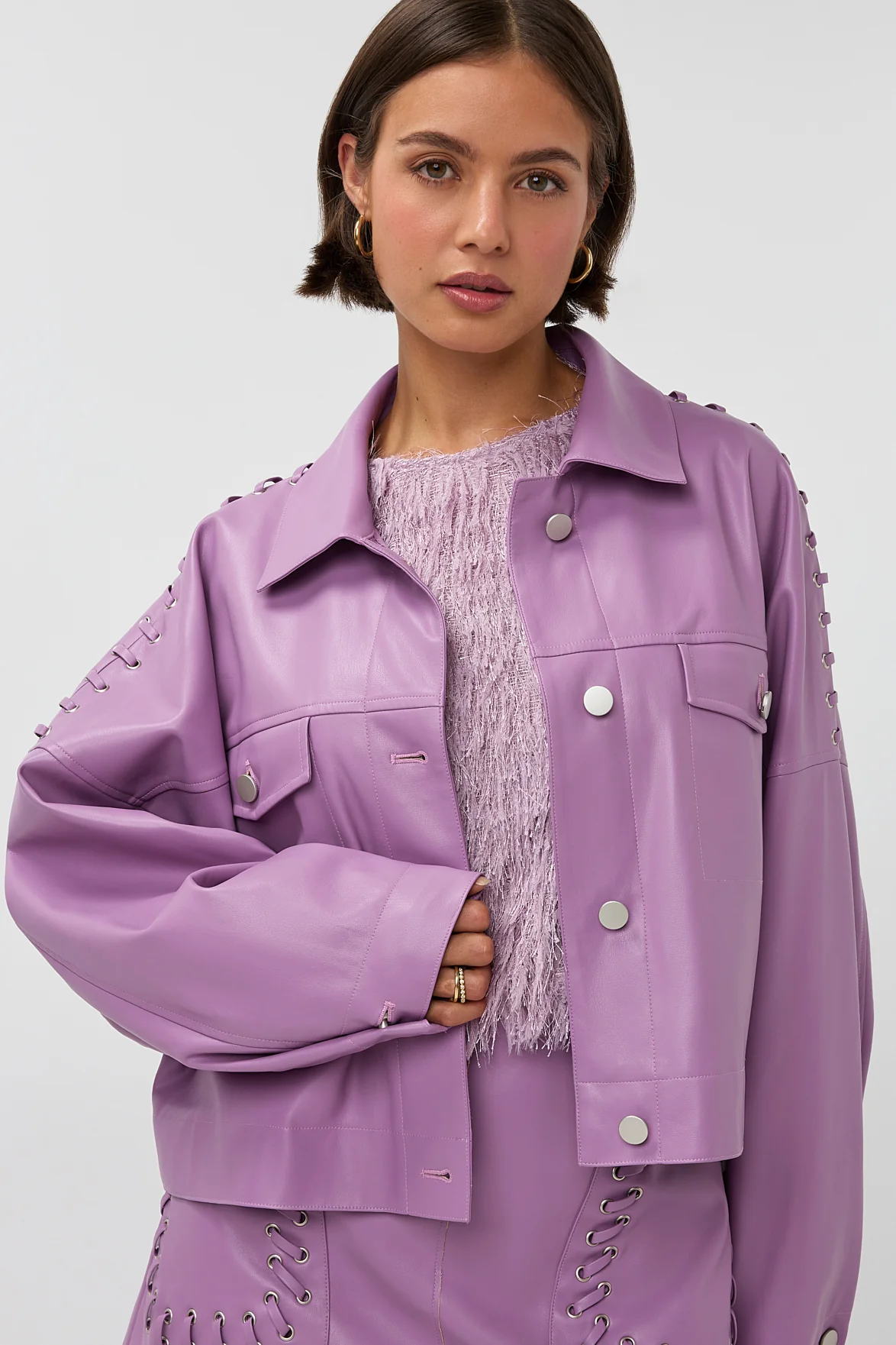 Jacket Elina | Lila | Studio Amaya - Image 3