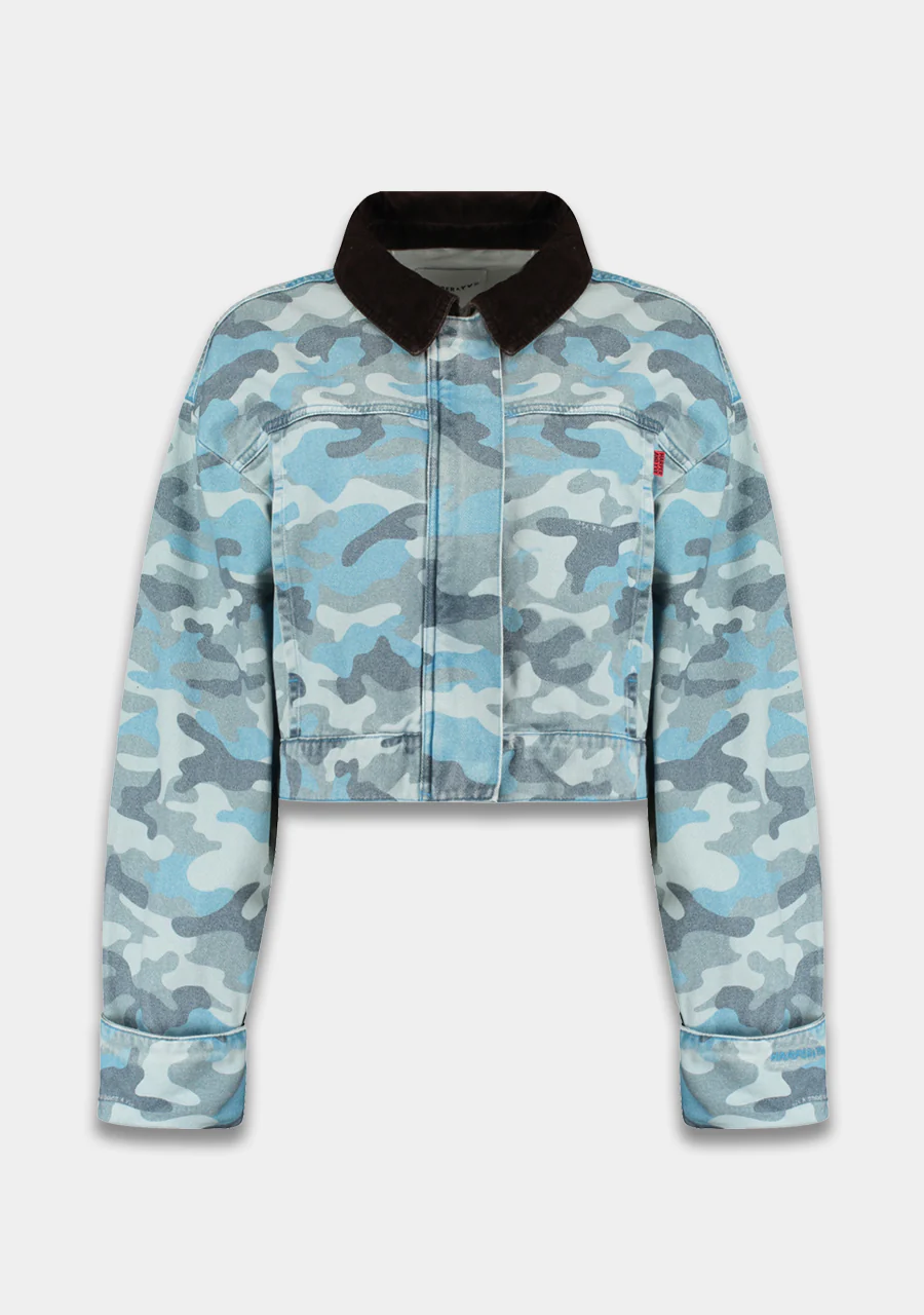 Jacket Fiona | Blue camo | Harper & Yve - Image 3