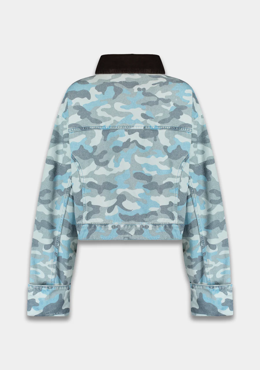 Jacket Fiona | Blue camo | Harper & Yve - Image 4
