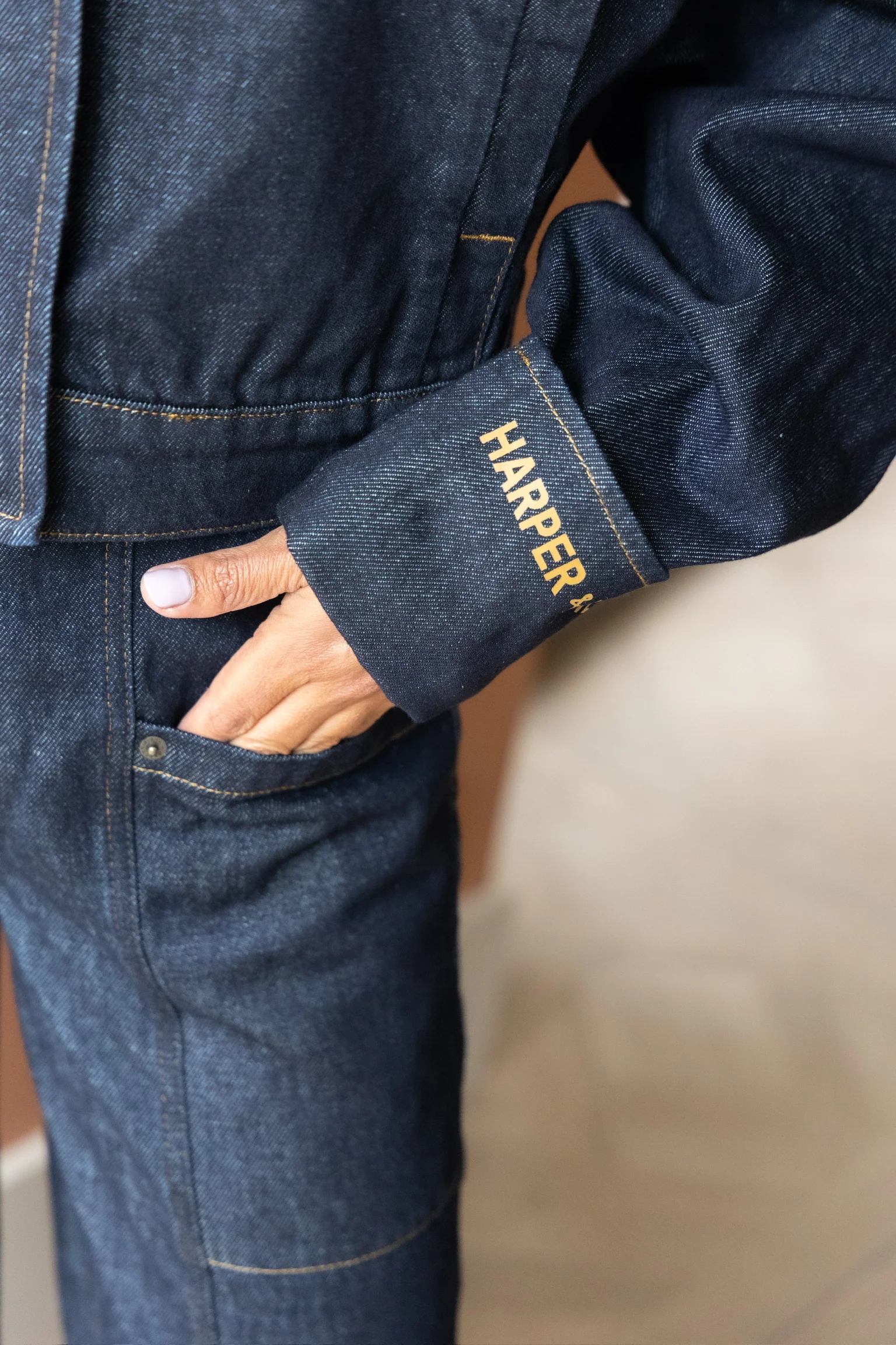 Jacket Fiona | Dark blue | Harper & Yve - Image 2