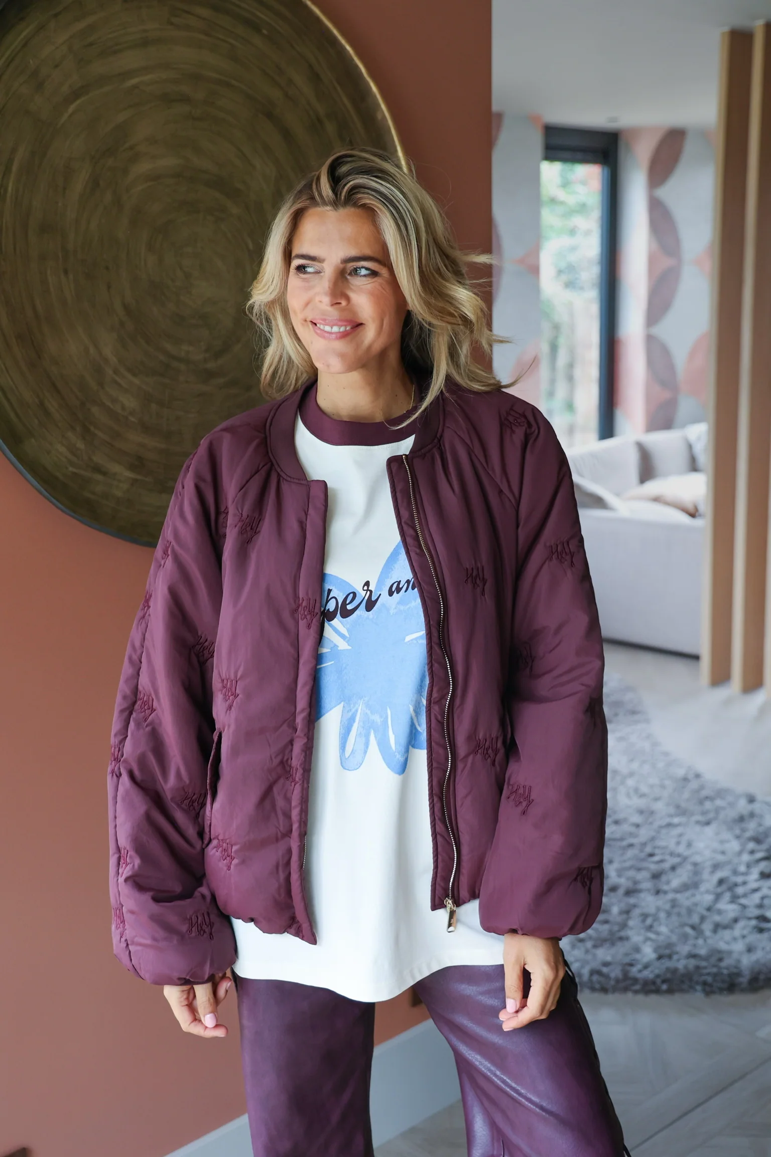 Jacket Nori | Wine berry | Harper & Yve - Image 2