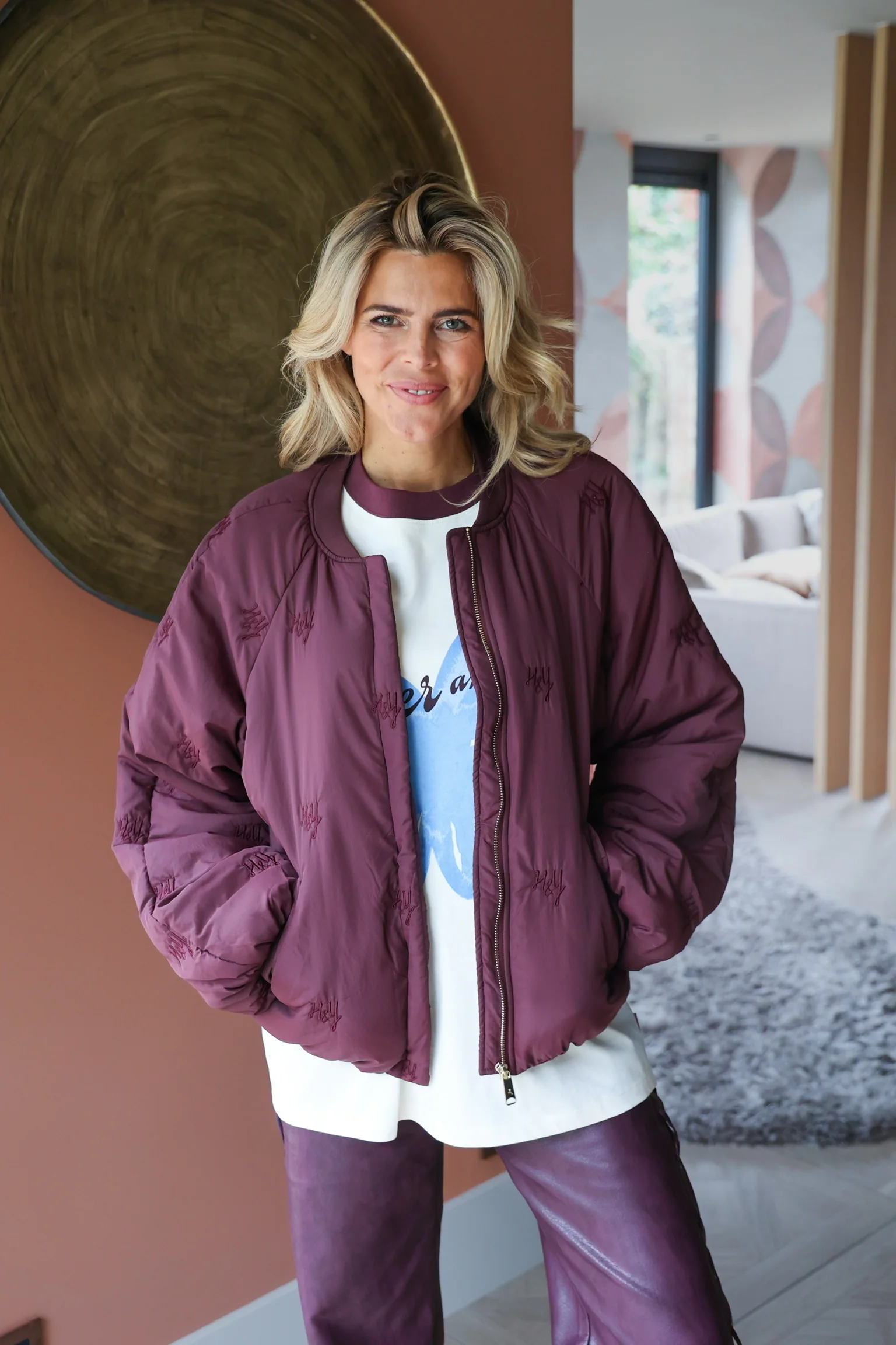 Jacket Nori | Wine berry | Harper & Yve - Image 3