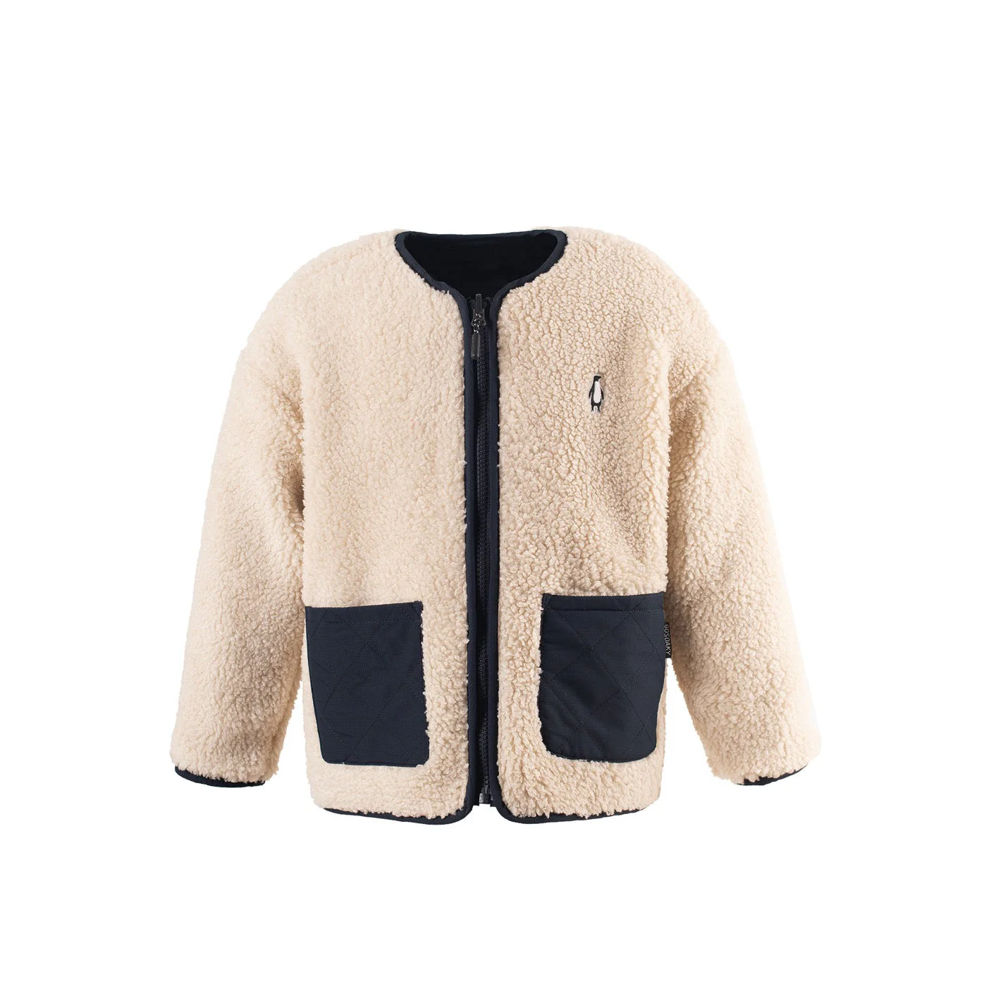 Jacket sleeping lion | Sky captain blue/teddy | Gosoaky - Image 14