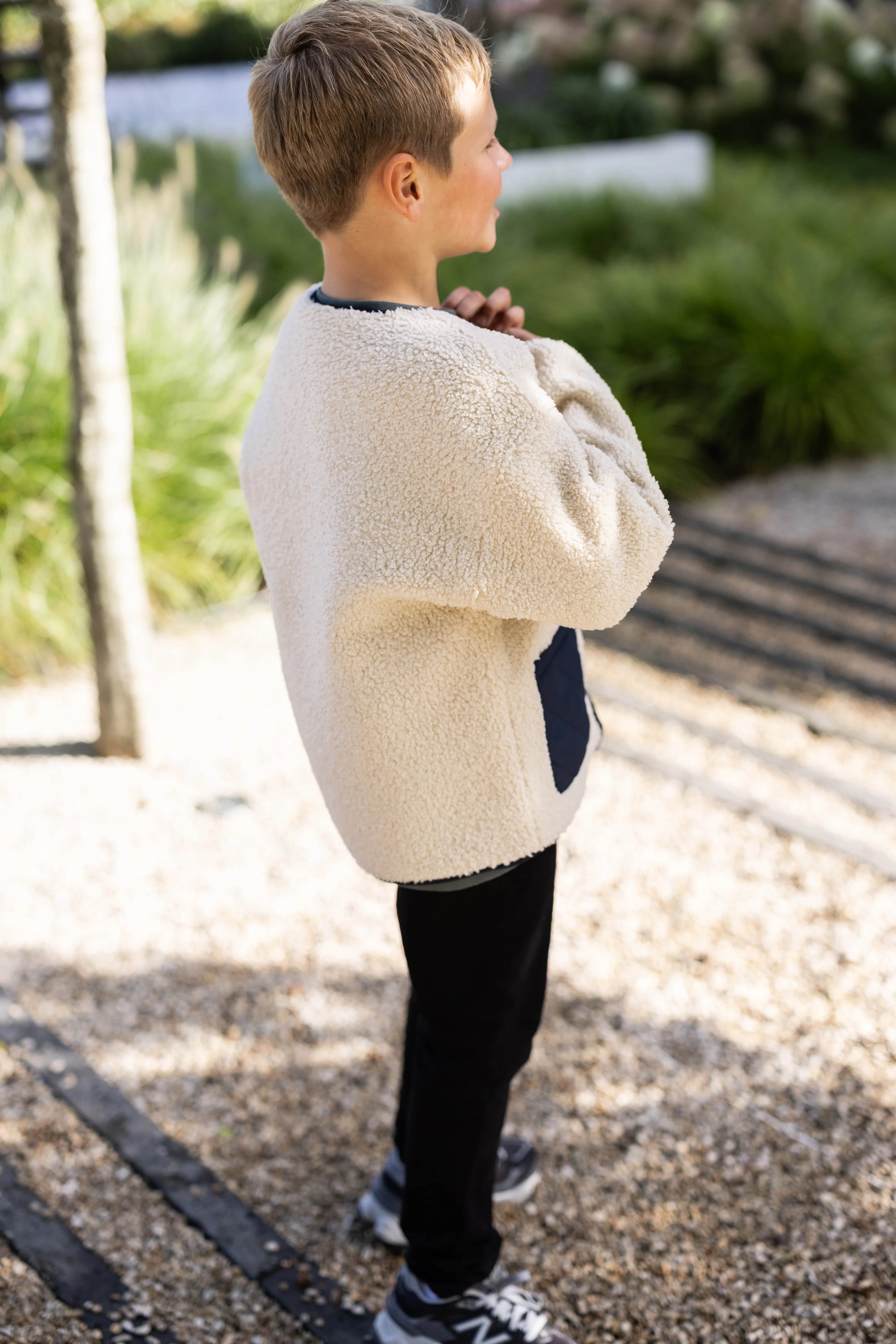 Jacket sleeping lion | Sky captain blue/teddy | Gosoaky - Image 5