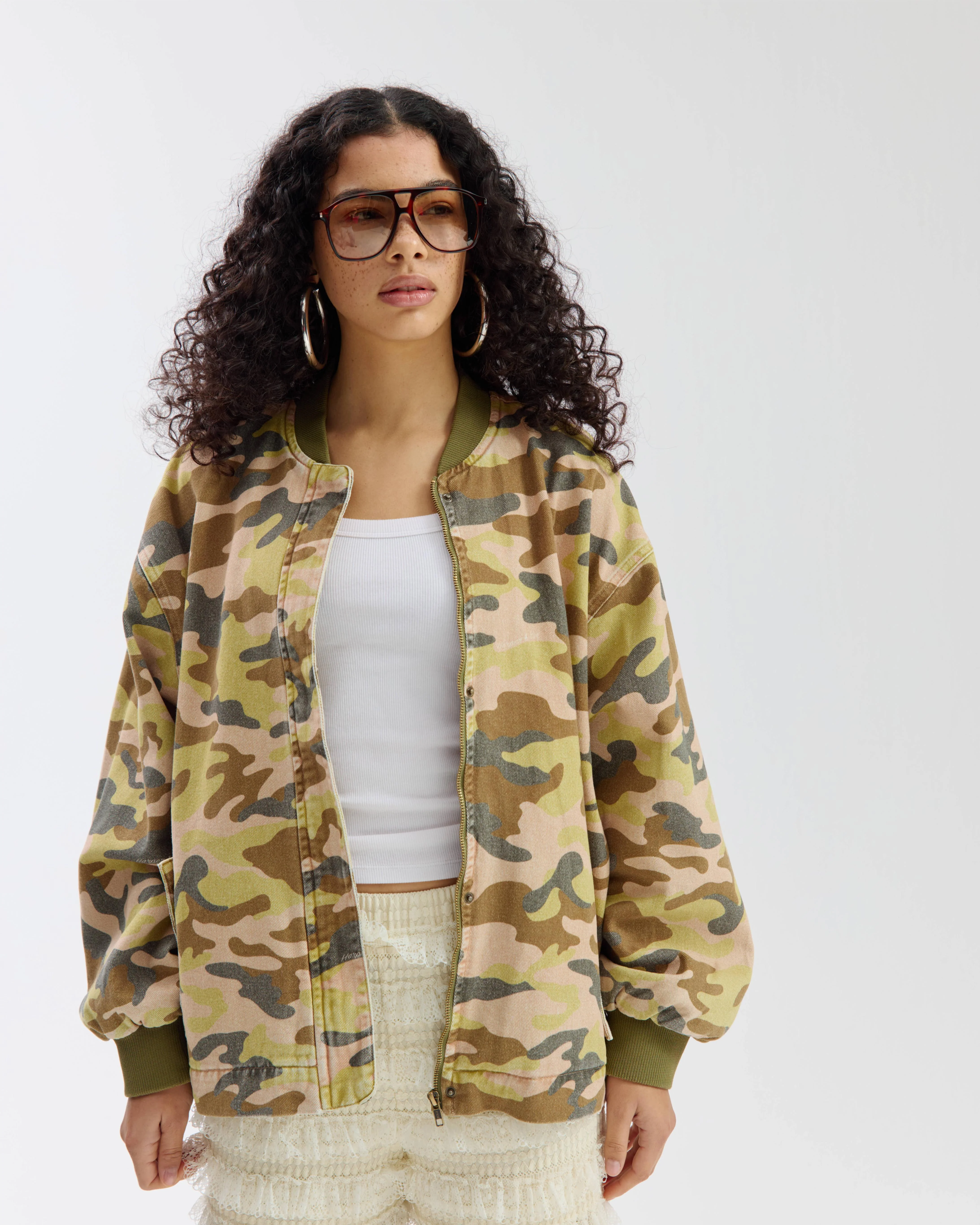 Jacket Troy | Green camo | Harper & Yve - Image 2