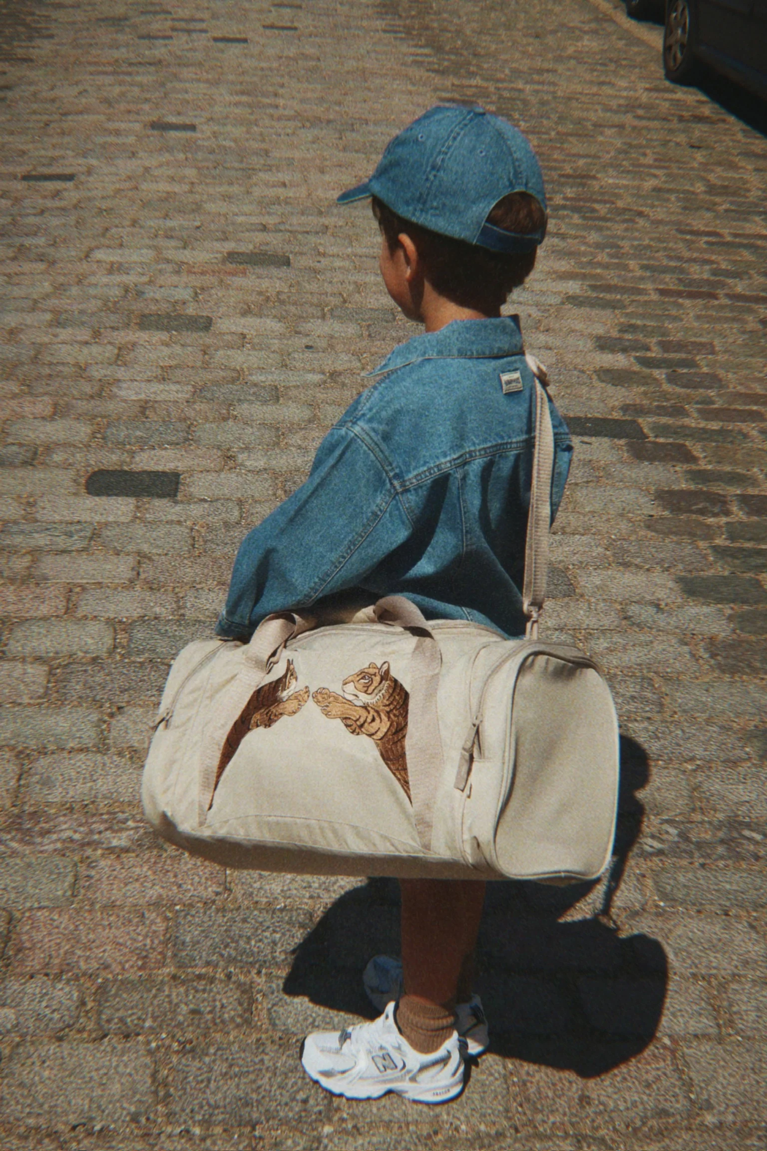 Kids weekend bag | Feather gray | Konges Slojd - Image 4