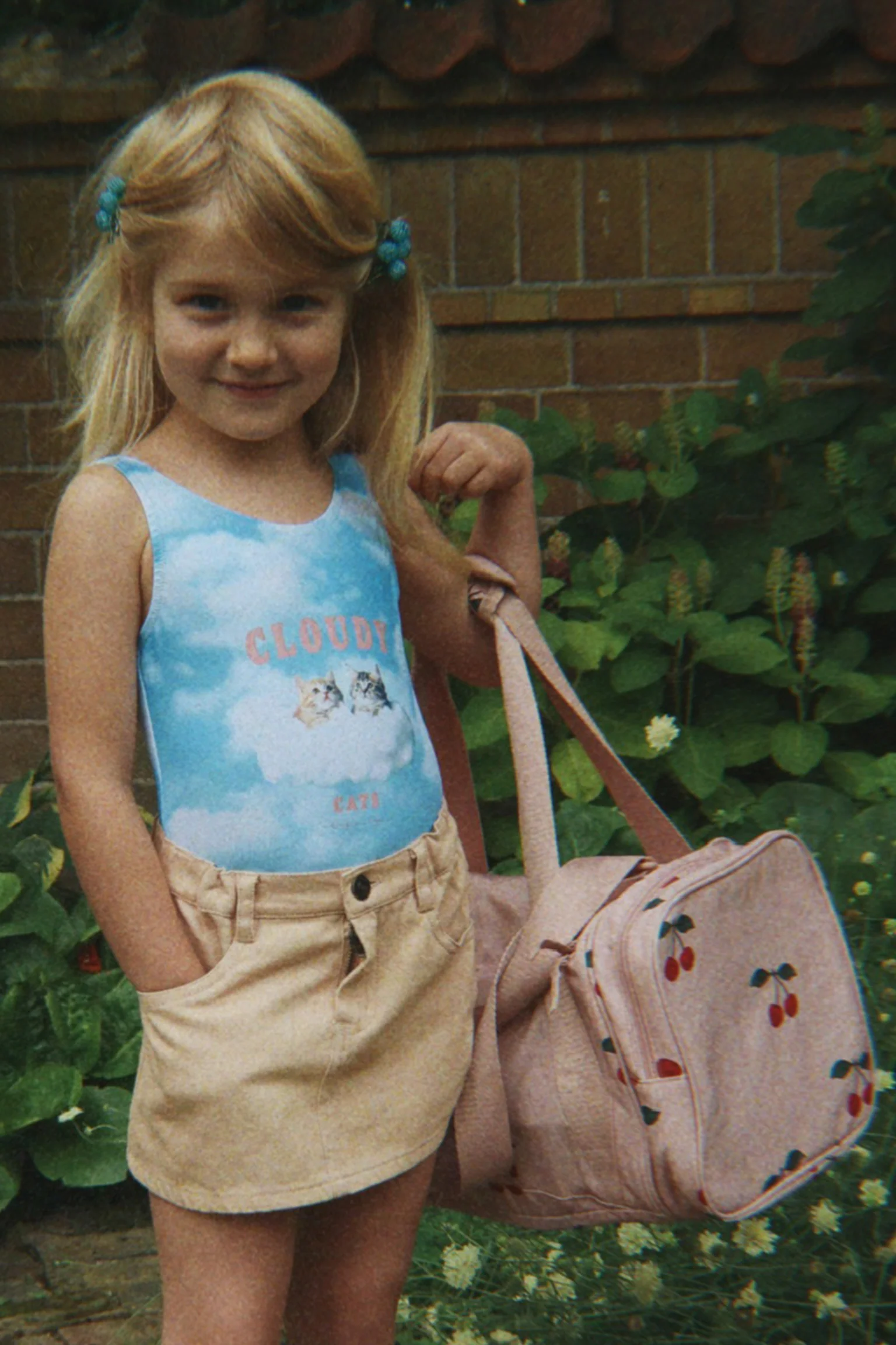 Kids weekend bag | Ma grande cerise blush | Konges Slojd - Image 2
