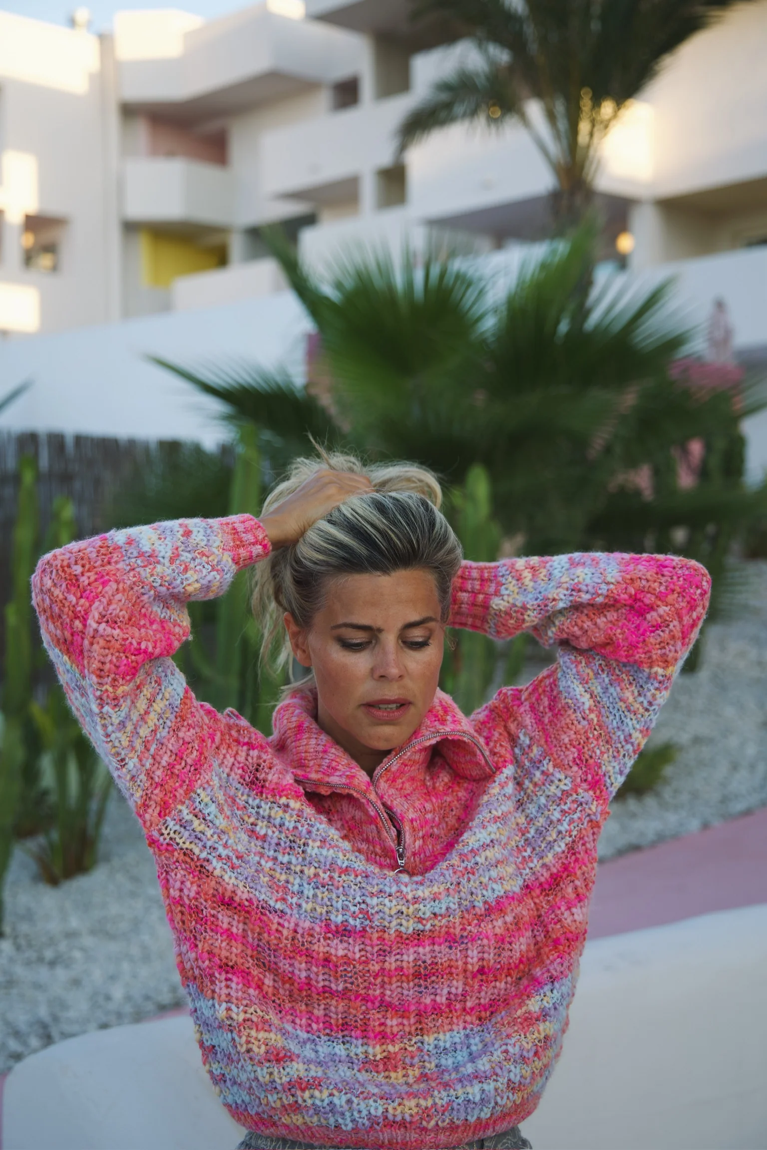 Knit tompouce | Pink | Studio Poespas - Image 5