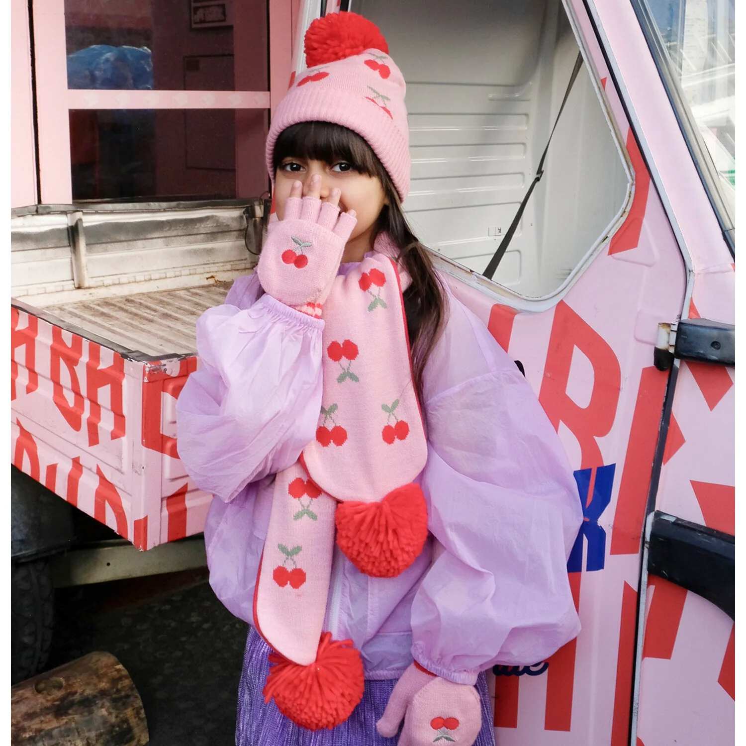 Knitted hat cheerful cherry | Rockahula - Image 11