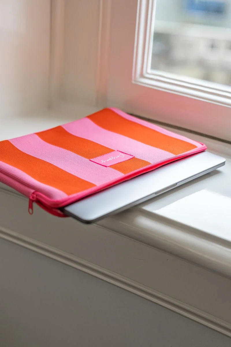 Laptophoes Lollipop | Rood/roze | Studio Poespas - Image 5