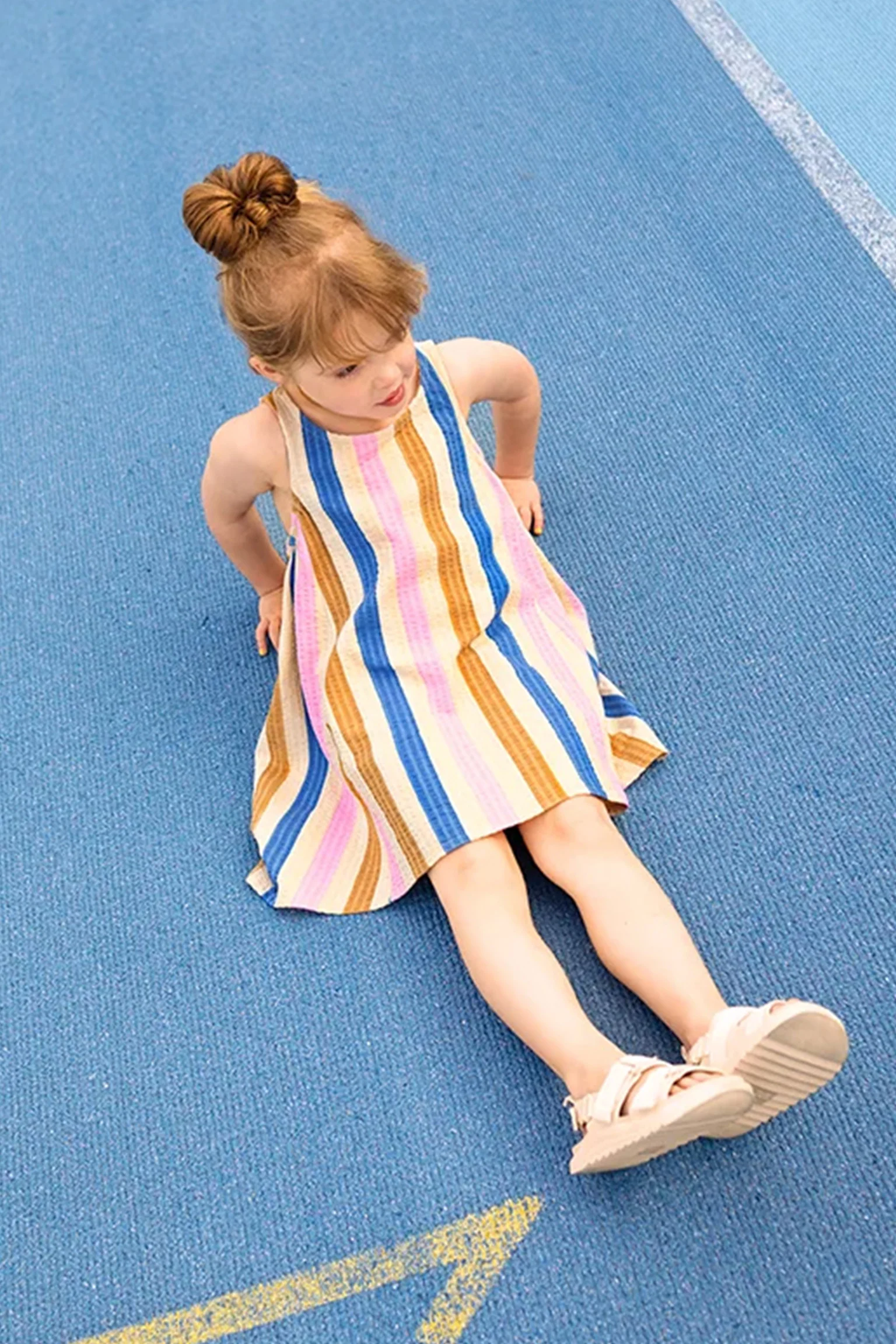 Loose dress striped | Sesame | Sproet & Sprout - Image 3