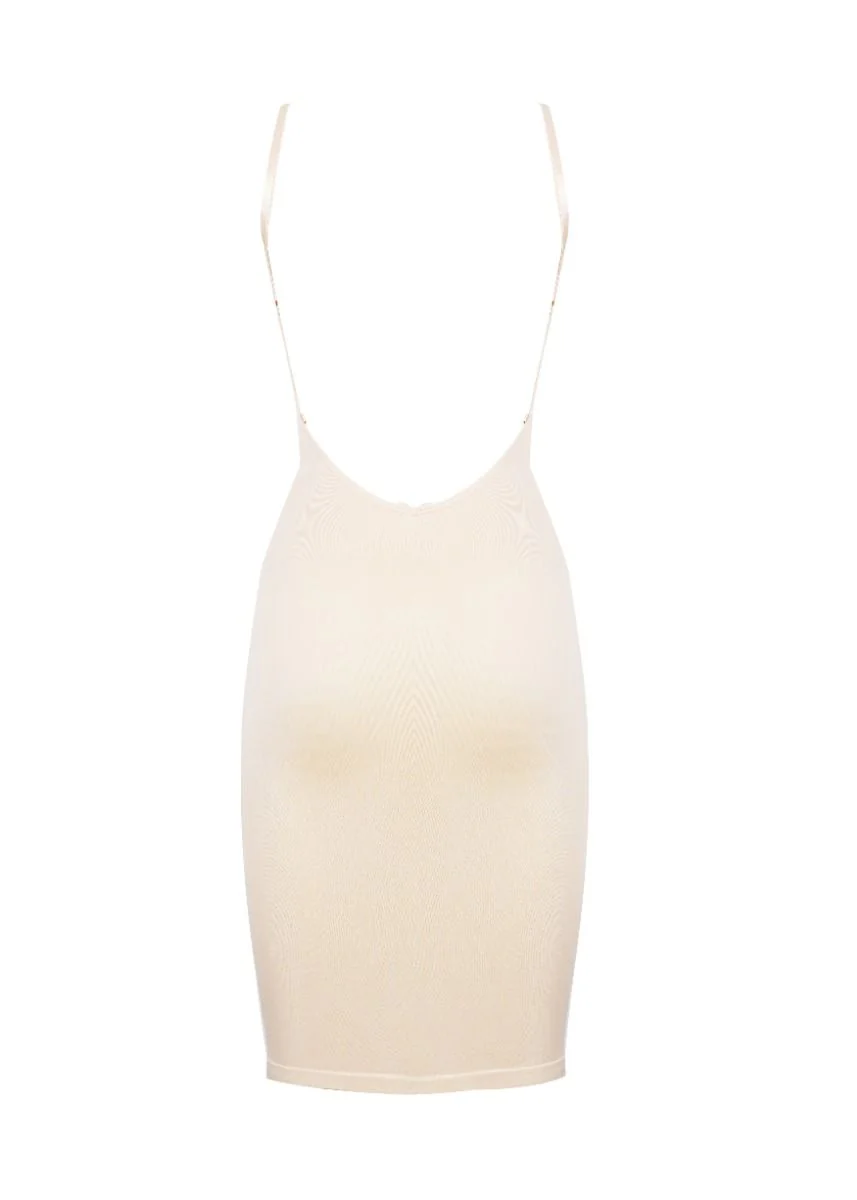 Low back/low front dress | Latte | Magic Bodyfashion - Image 6