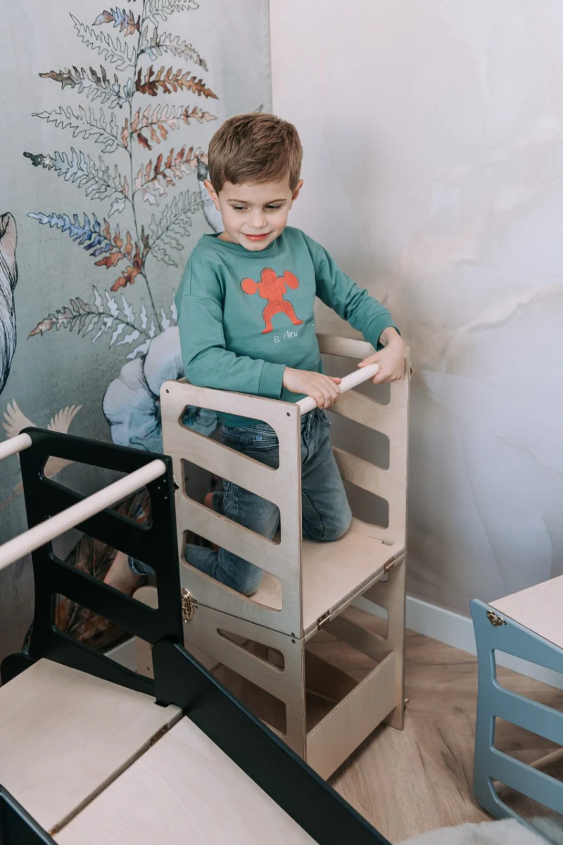 Modulair kidsmeubel | Keukenkruk | Bureau | Glijbaan - Image 19