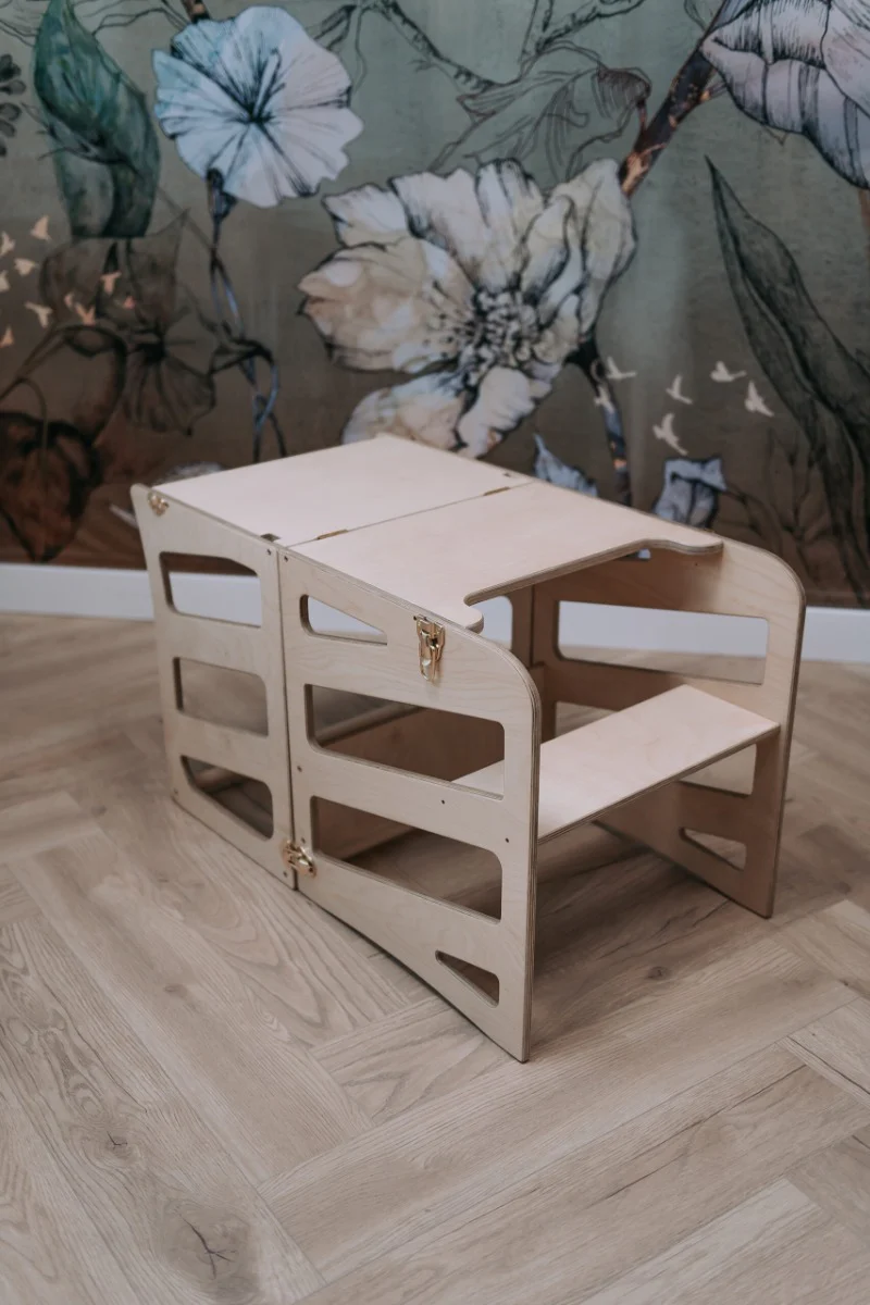 Modulair kidsmeubel | Keukenkruk | Bureau | Glijbaan - Image 6