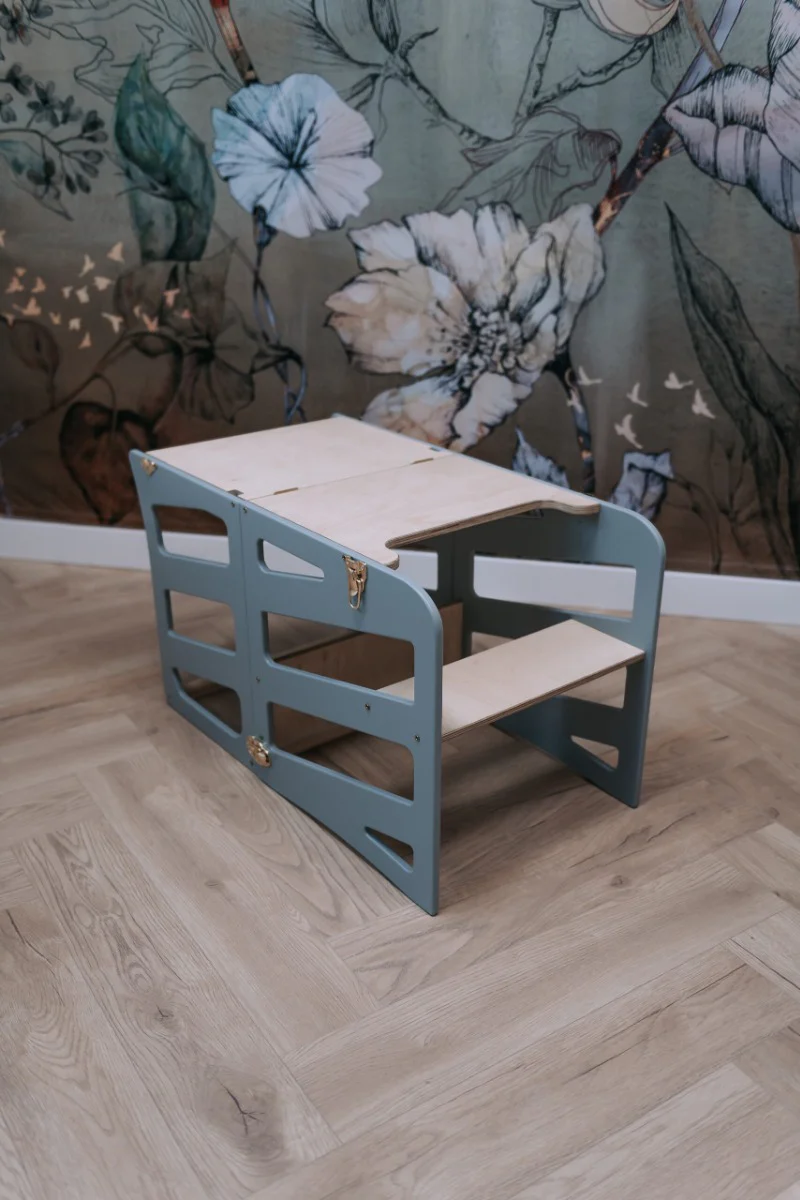 Modulair kidsmeubel | Keukenkruk | Bureau | Glijbaan - Image 7