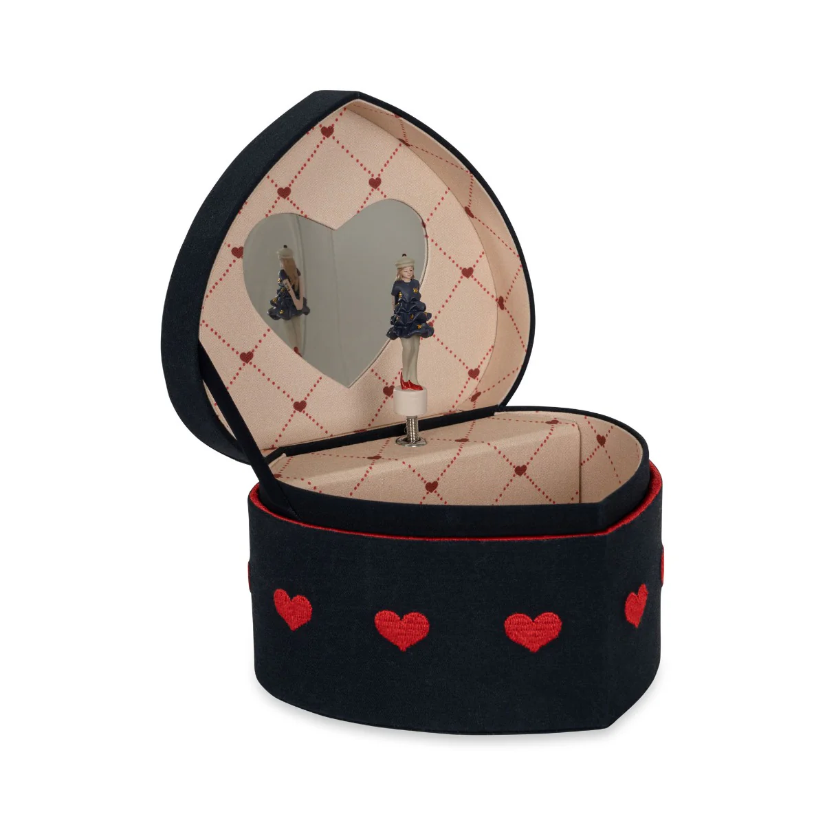 Muziekdoosje hearts | Donkerblauw | Konges Slojd - Image 3