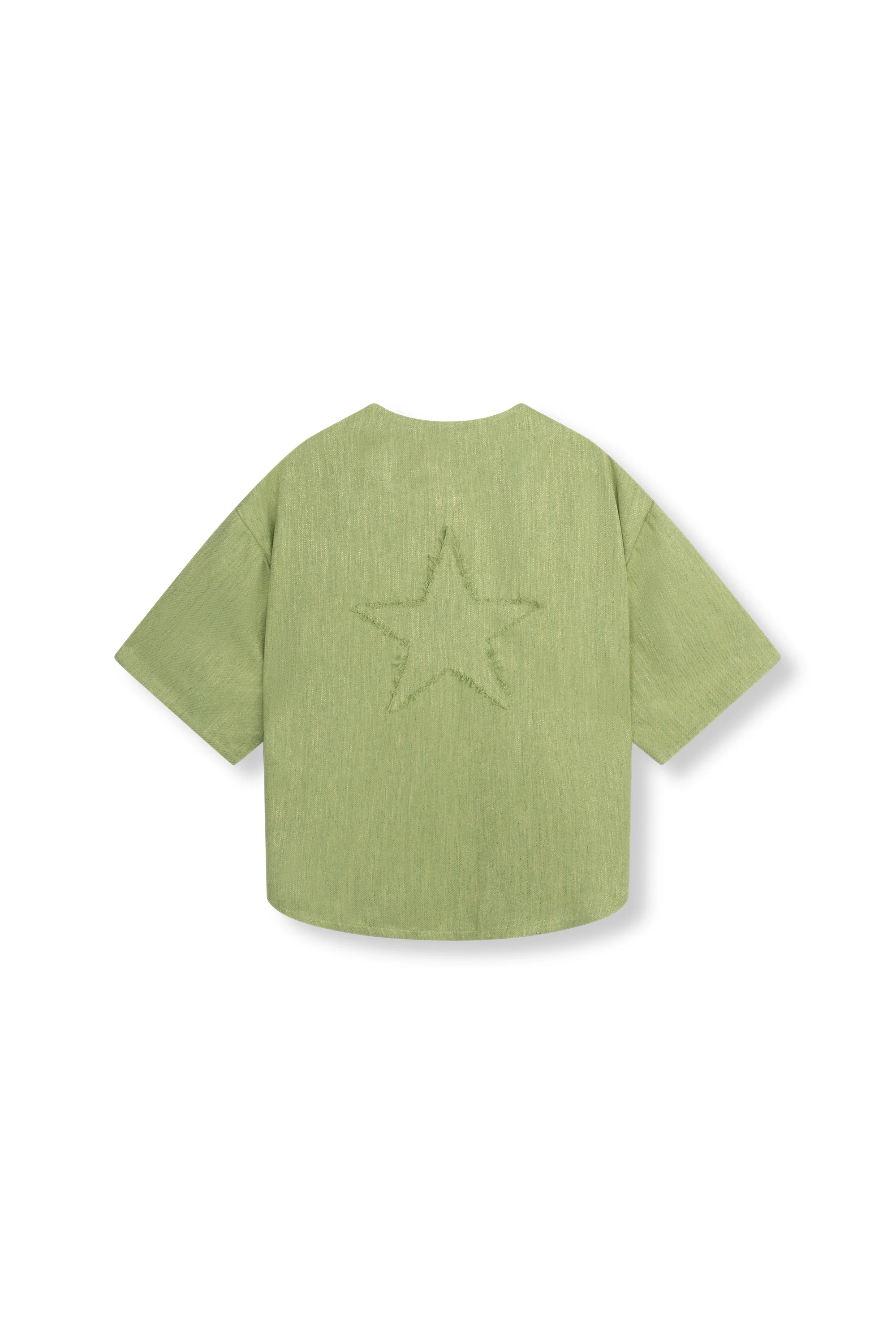 Oversized baseball shirt Bennie | Matcha | Refined Department - Image 9
