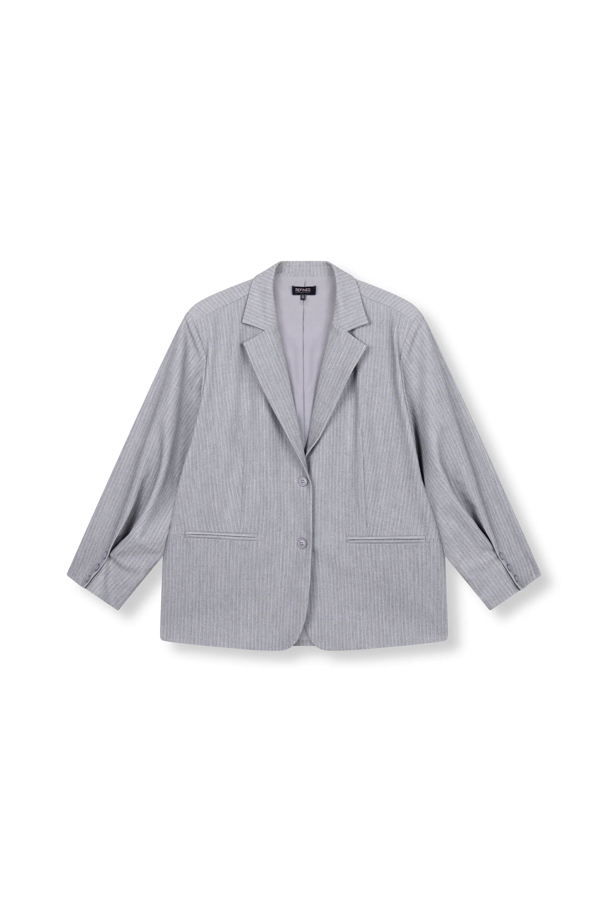 Oversized blazer Mikky | Light grey | Refined Department - Image 14
