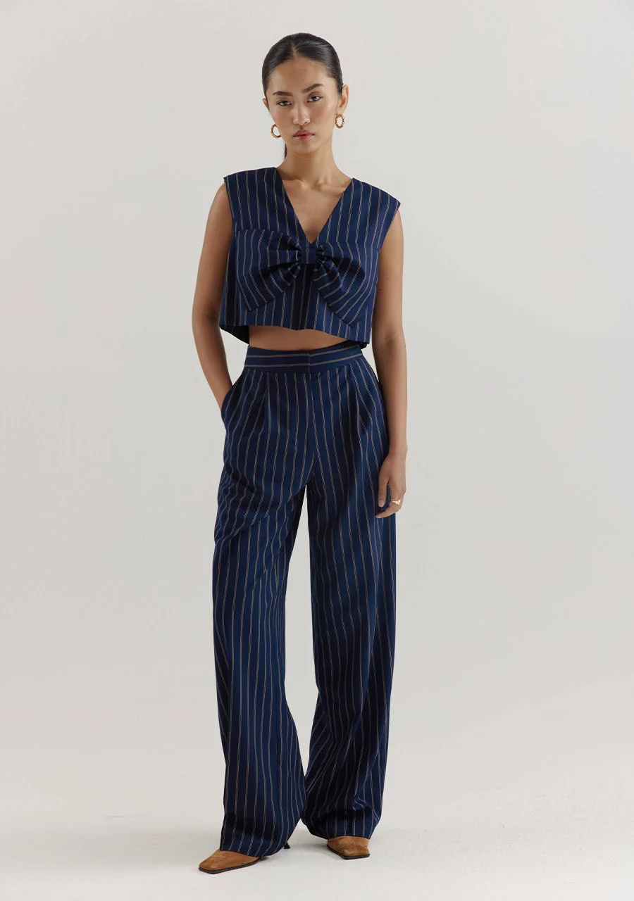 Pants Anna | Blue stripe | Harper & Yve - Image 5