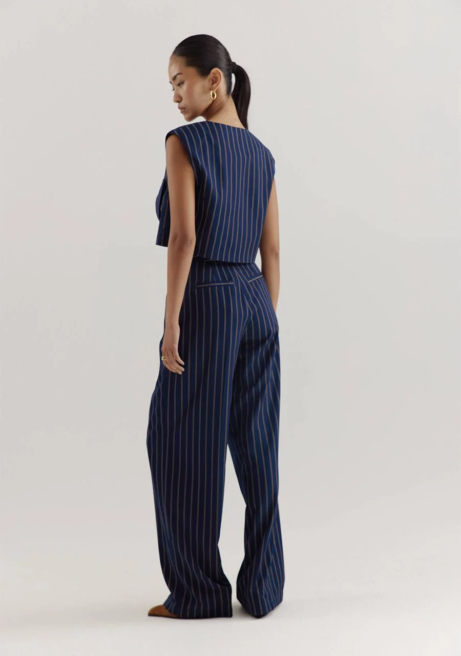 Pants Anna | Blue stripe | Harper & Yve - Image 6