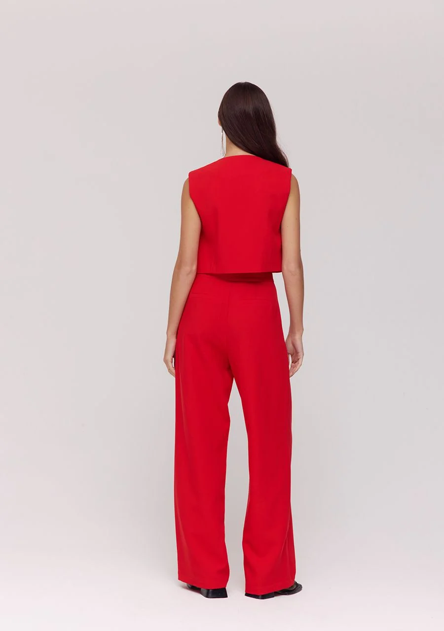 Pants Anna | Poppy red | Harper & Yve - Image 5