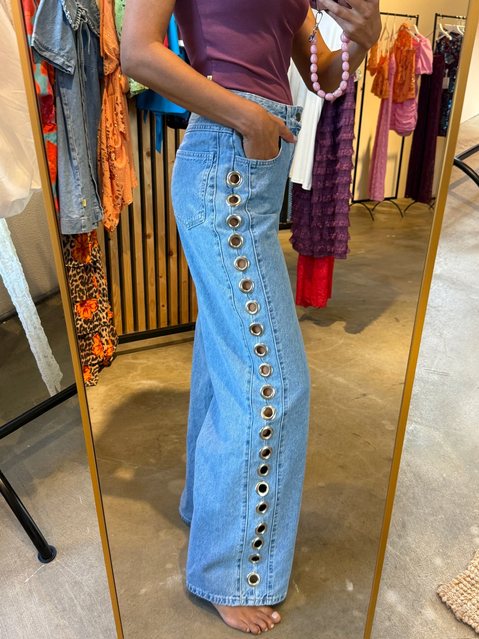Pants Mayra eye | Mid blue | Harper & Yve - Image 3