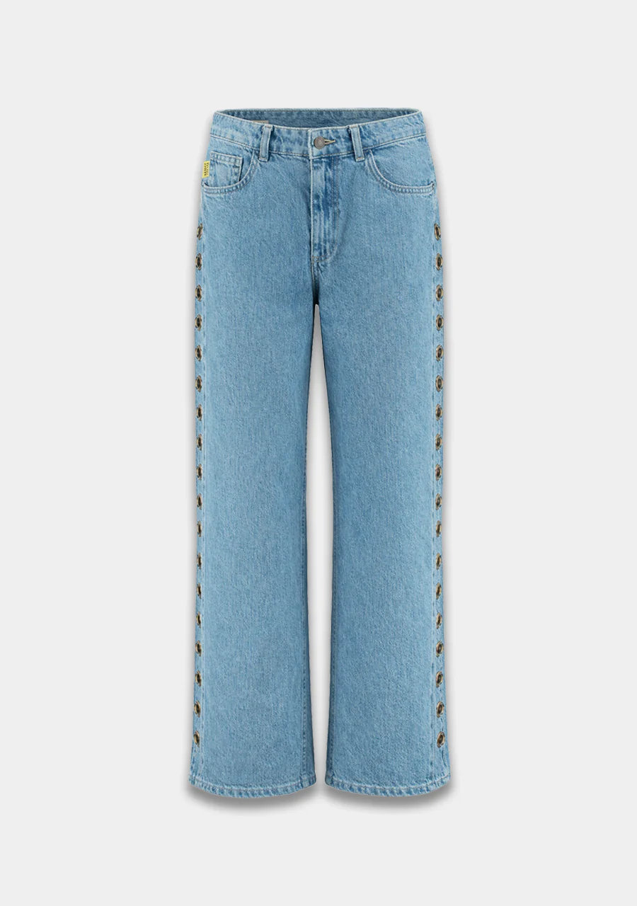Pants Mayra eye | Mid blue | Harper & Yve - Image 5