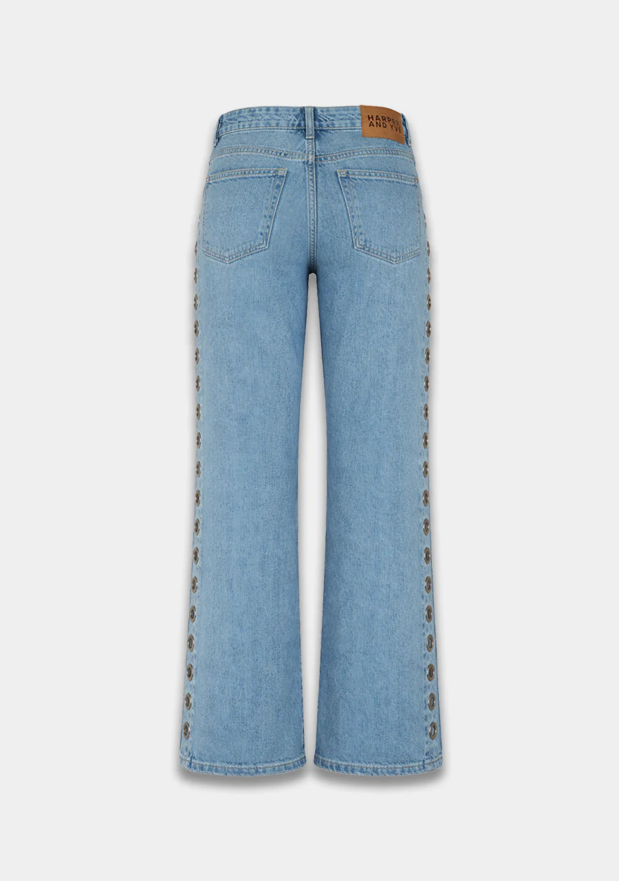 Pants Mayra eye | Mid blue | Harper & Yve - Image 6