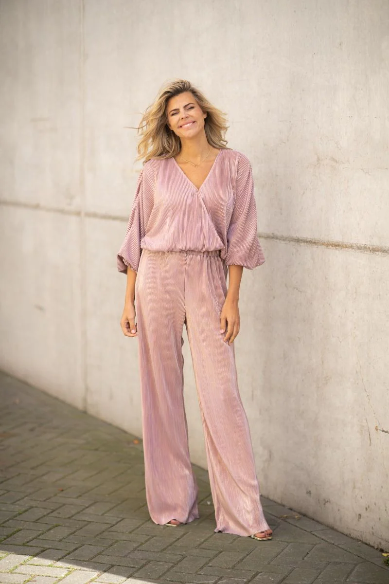 Pants Plissé | Pink champagne | Studio Poespas - Image 2