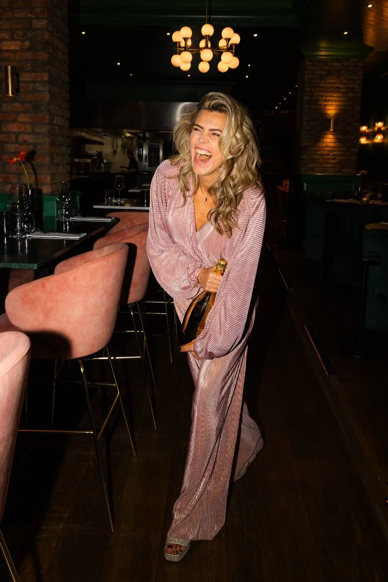 Pants Plissé | Pink champagne | Studio Poespas - Image 7