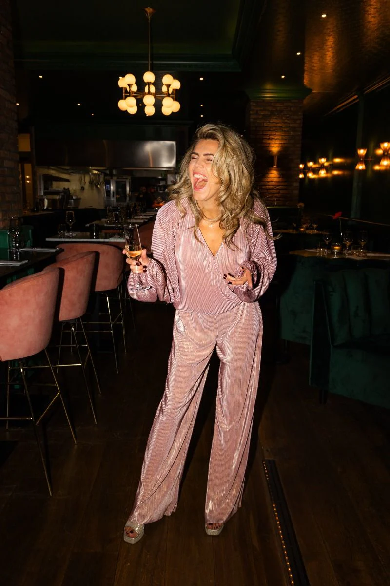 Pants Plissé | Pink champagne | Studio Poespas - Image 9