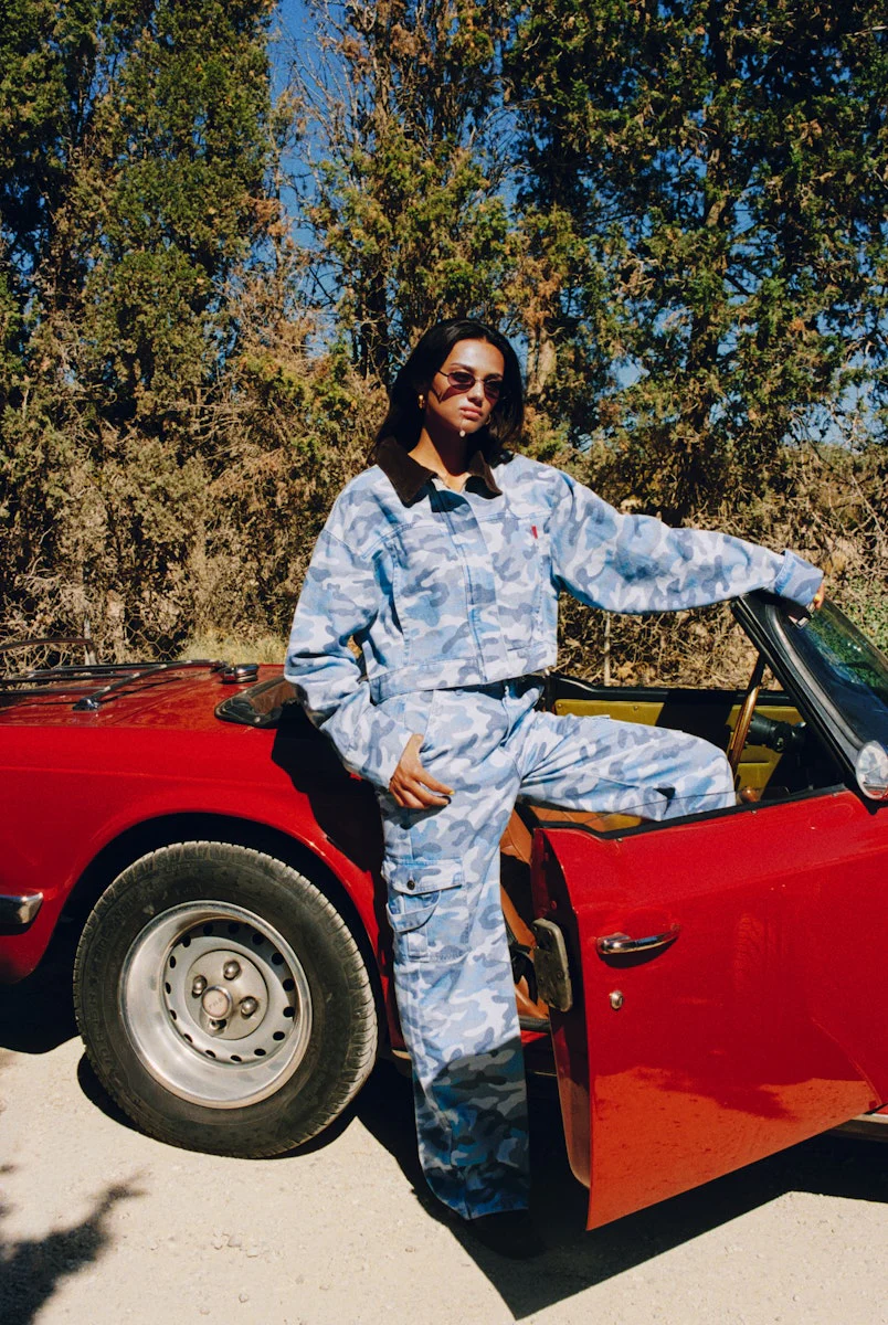 Pants Stella | Blue camo | Harper & Yve - Image 2