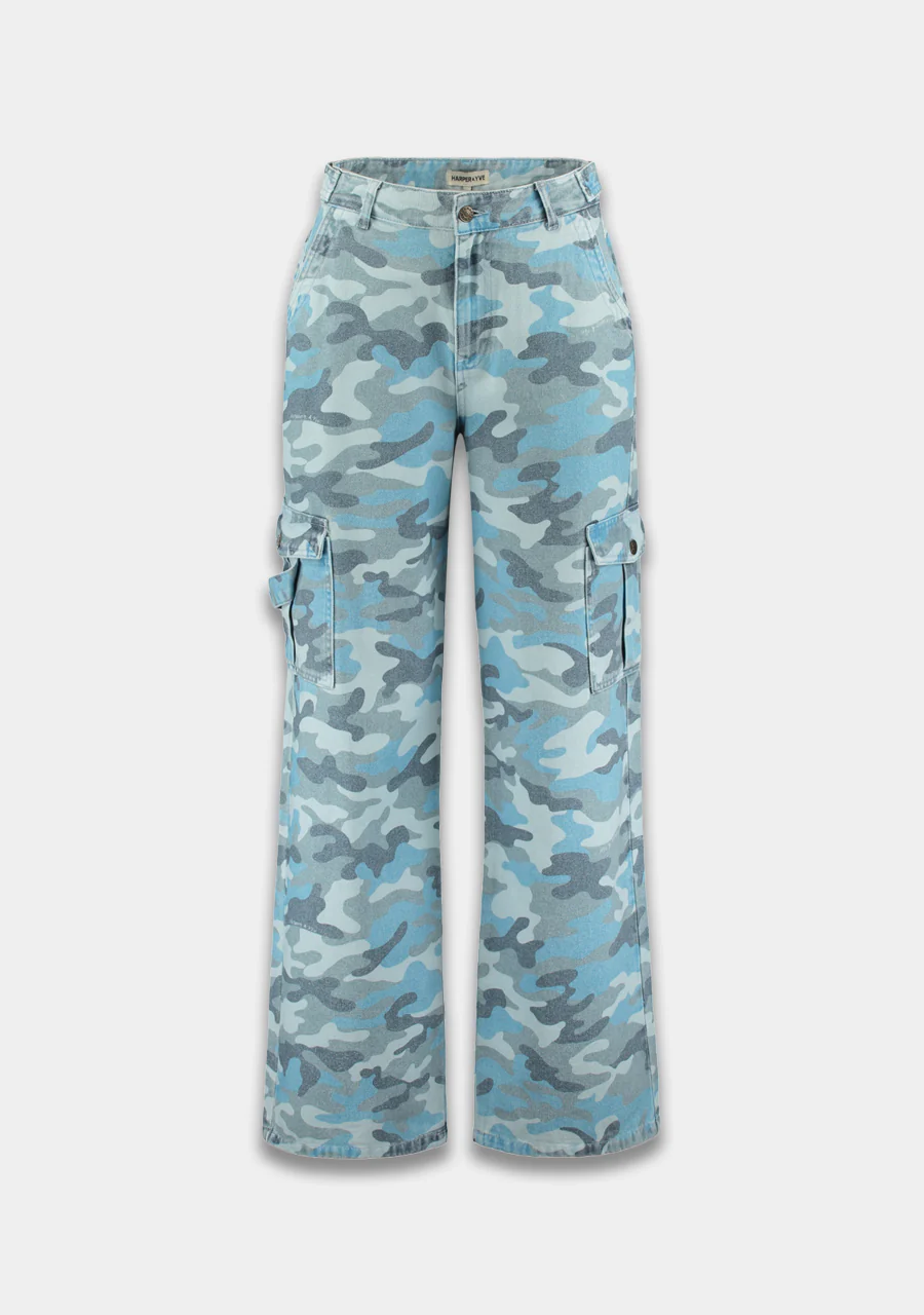 Pants Stella | Blue camo | Harper & Yve - Image 3