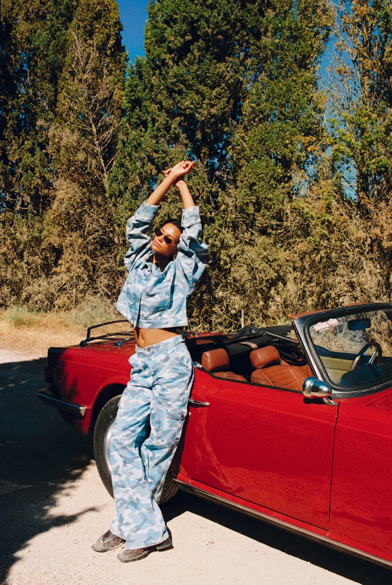 Pants Stella | Blue camo | Harper & Yve - Image 5