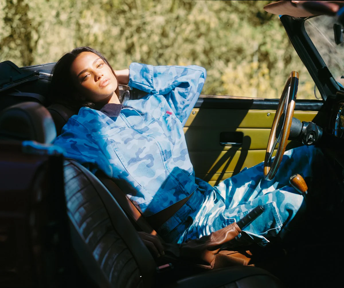 Pants Stella | Blue camo | Harper & Yve - Image 6