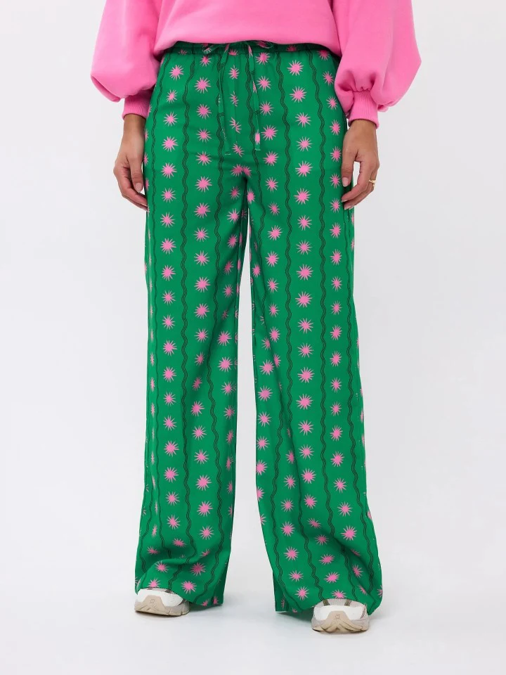 Pants Veerle | Green print | Ydence - Image 11