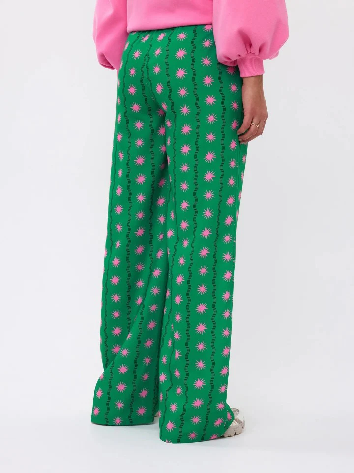 Pants Veerle | Green print | Ydence - Image 12
