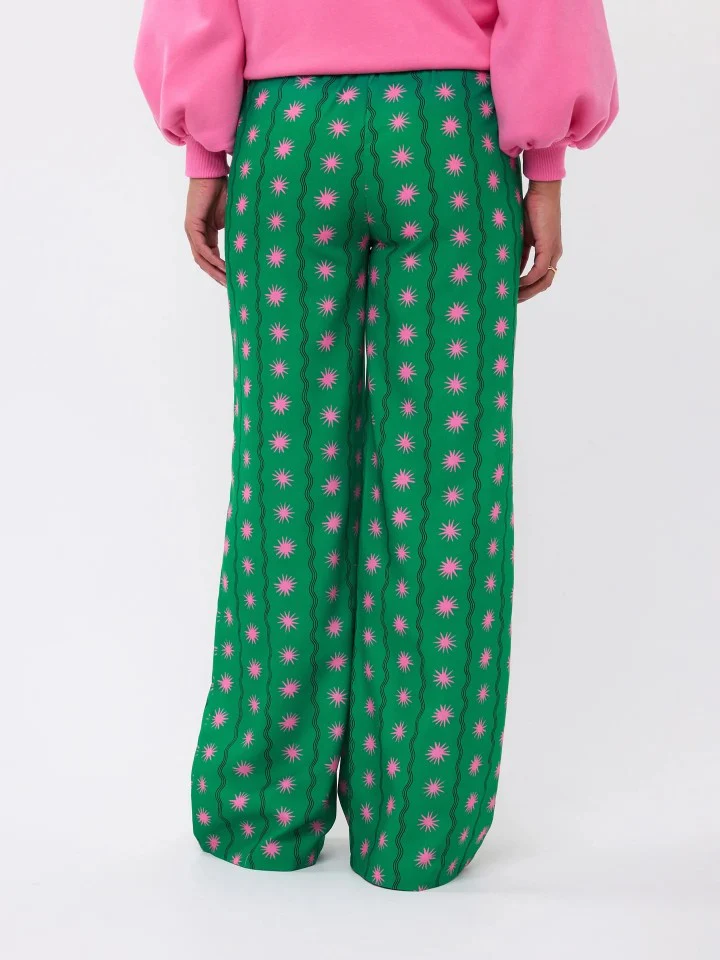 Pants Veerle | Green print | Ydence - Image 13