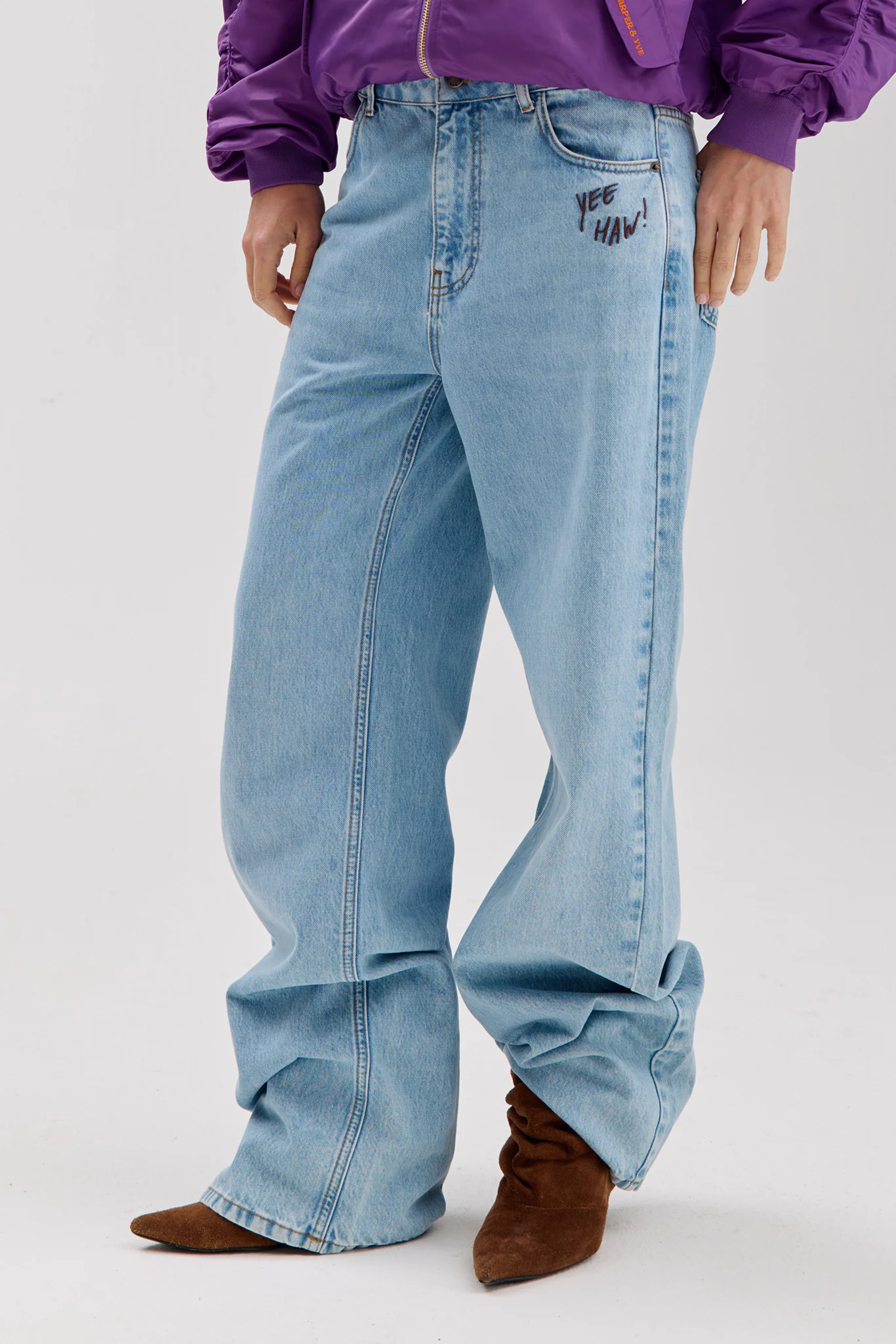 Pants Yve | Light blue howdy bandida | Harper & Yve - Image 2