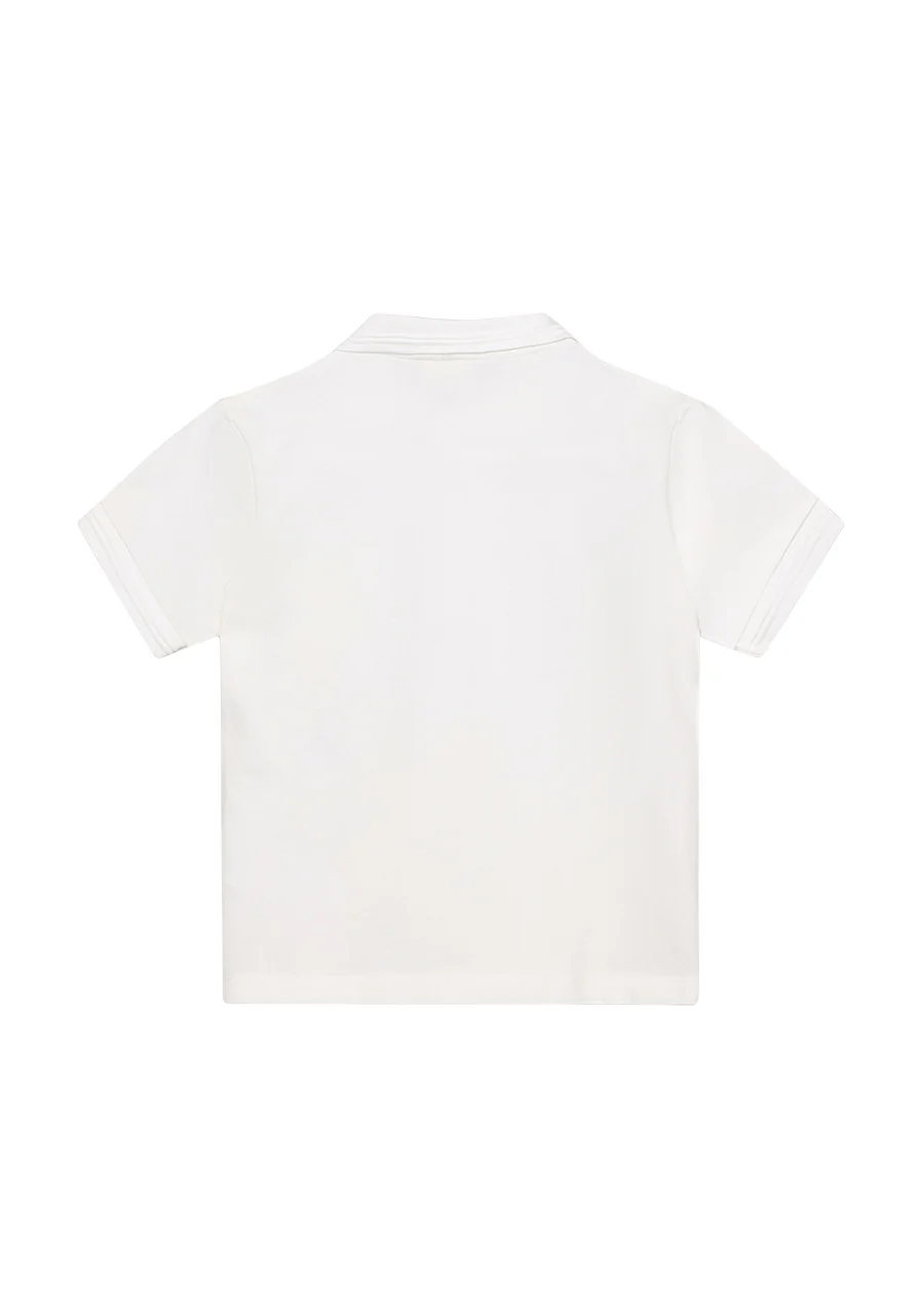 Polo short sleeve | Egret | En Fant - Image 2