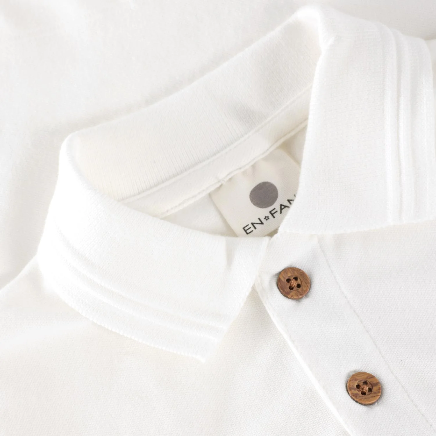 Polo short sleeve | Egret | En Fant - Image 3