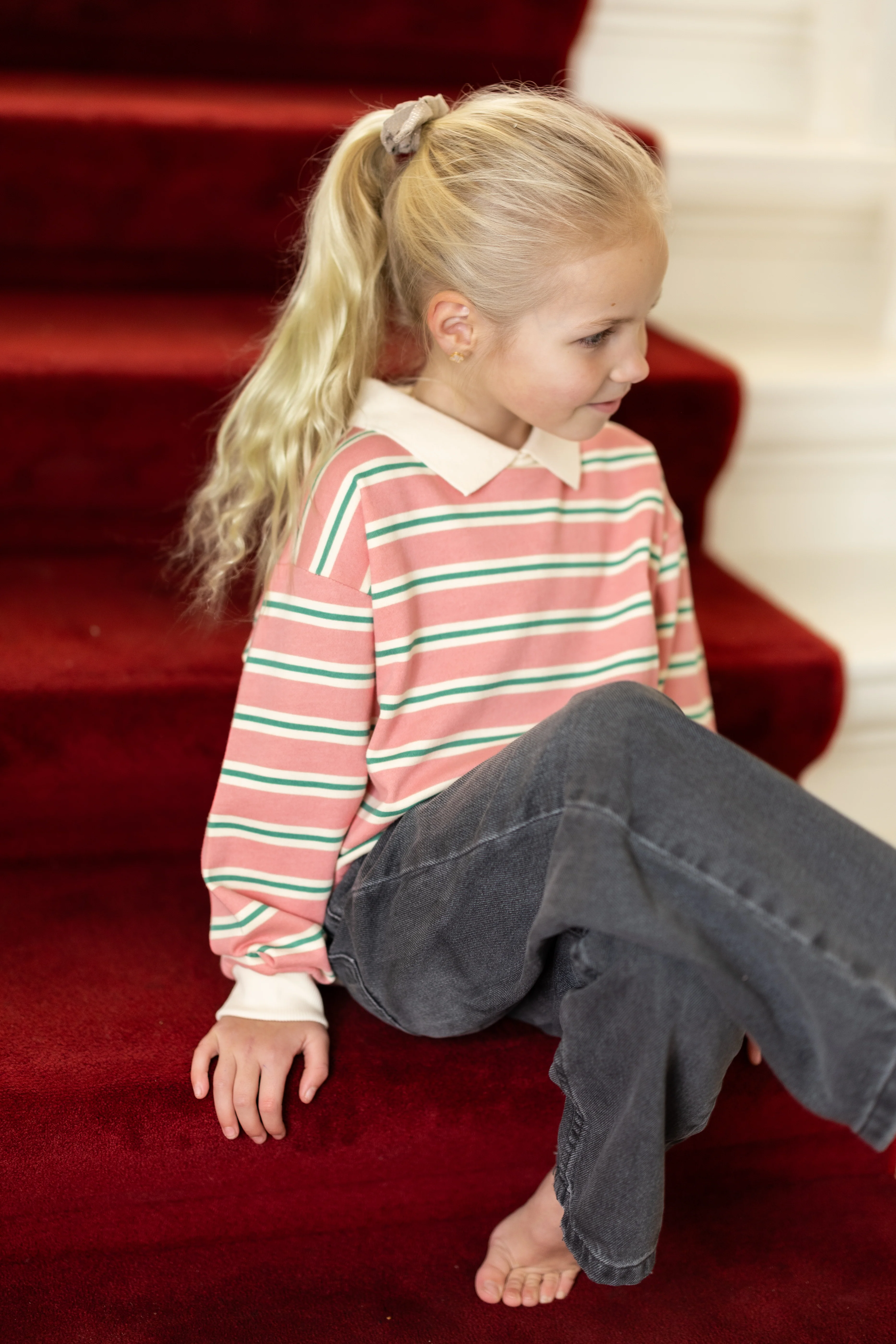 Polo Spotty | Blush bound stripe | Konges Slojd - Image 2