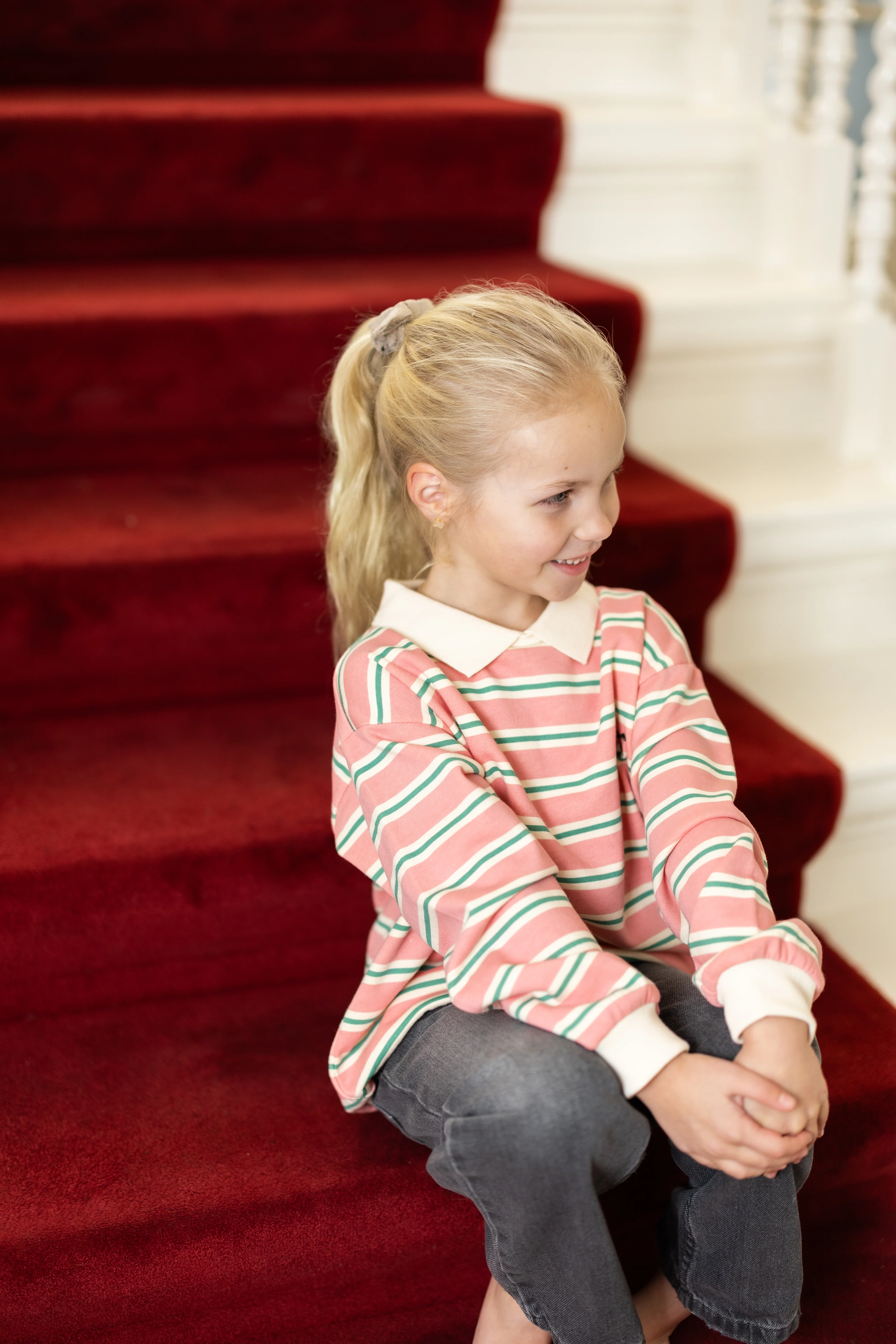 Polo Spotty | Blush bound stripe | Konges Slojd - Image 6