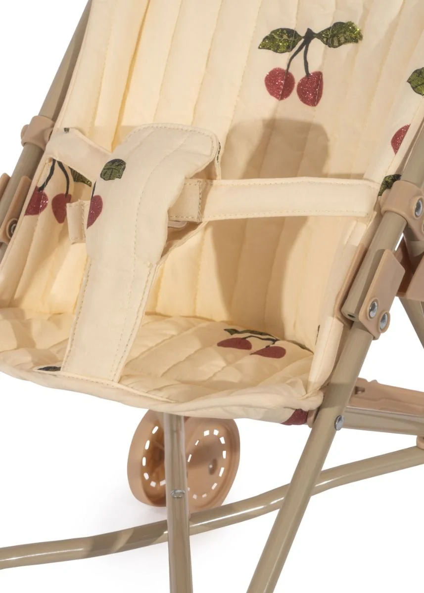 Poppenbuggy | Ma grande cerise pink glitter | 3+ jaar | Konges Slojd - Image 3