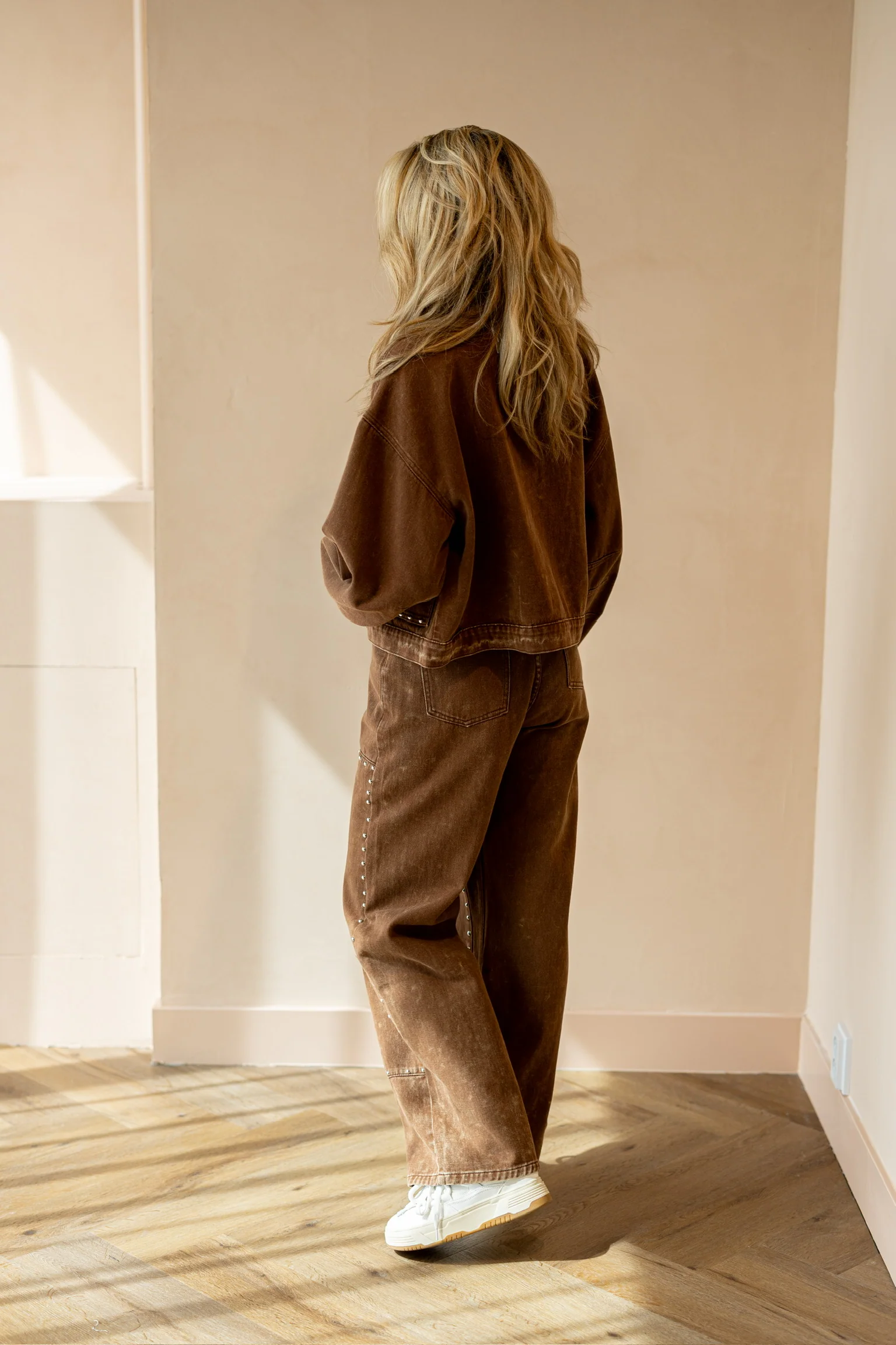 Relaxed star jeans Payton | Brown | Refined Department - Image 4